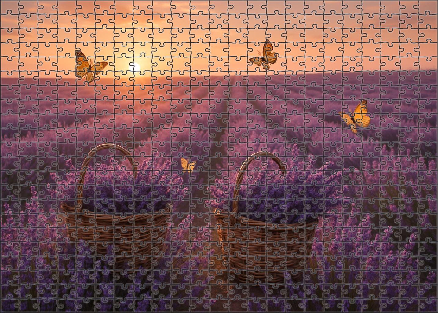 Sunrise Lavender Fields 200 Piece Puzzle