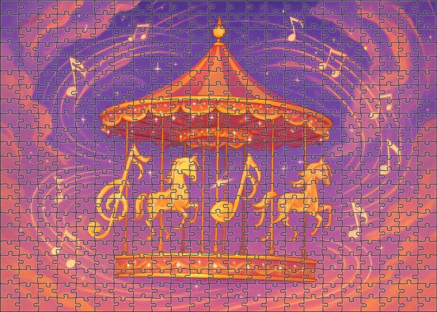 The Carousel Of Floating Musical Notes Puzzle Collection