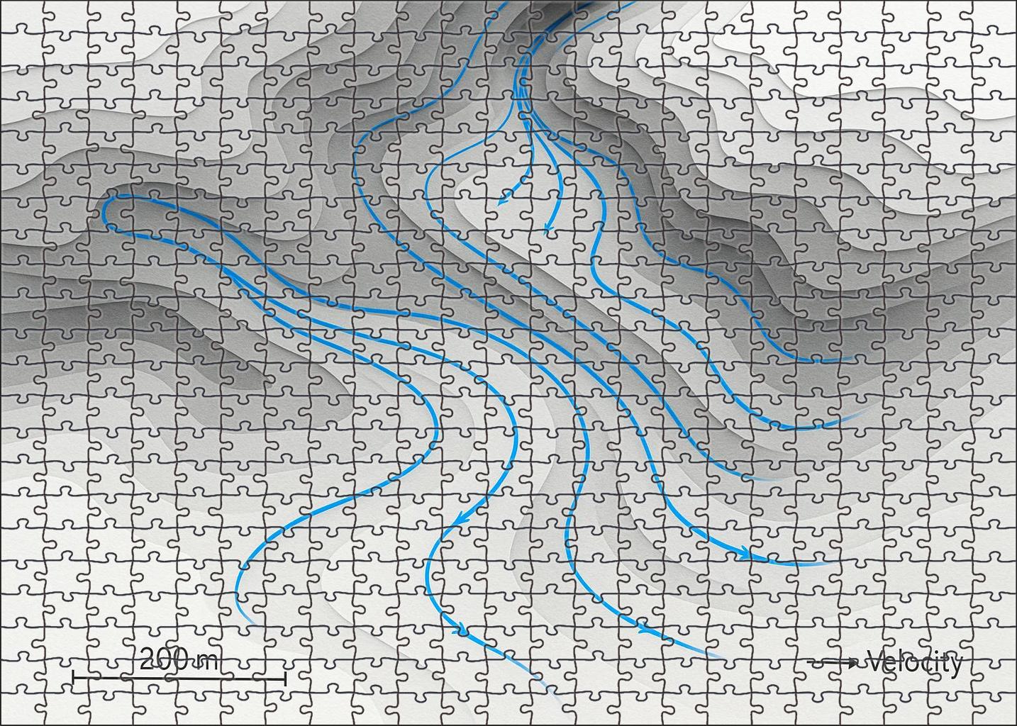 Glacial Flow Streamlines Mini Puzzle