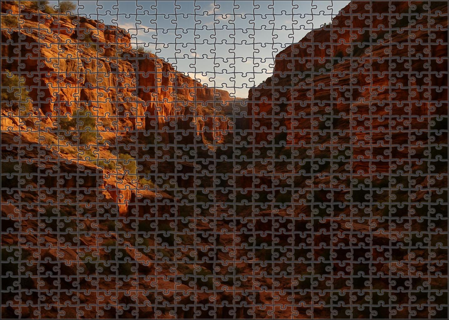 Sunlit Canyon Overlook 500 Piece Puzzle