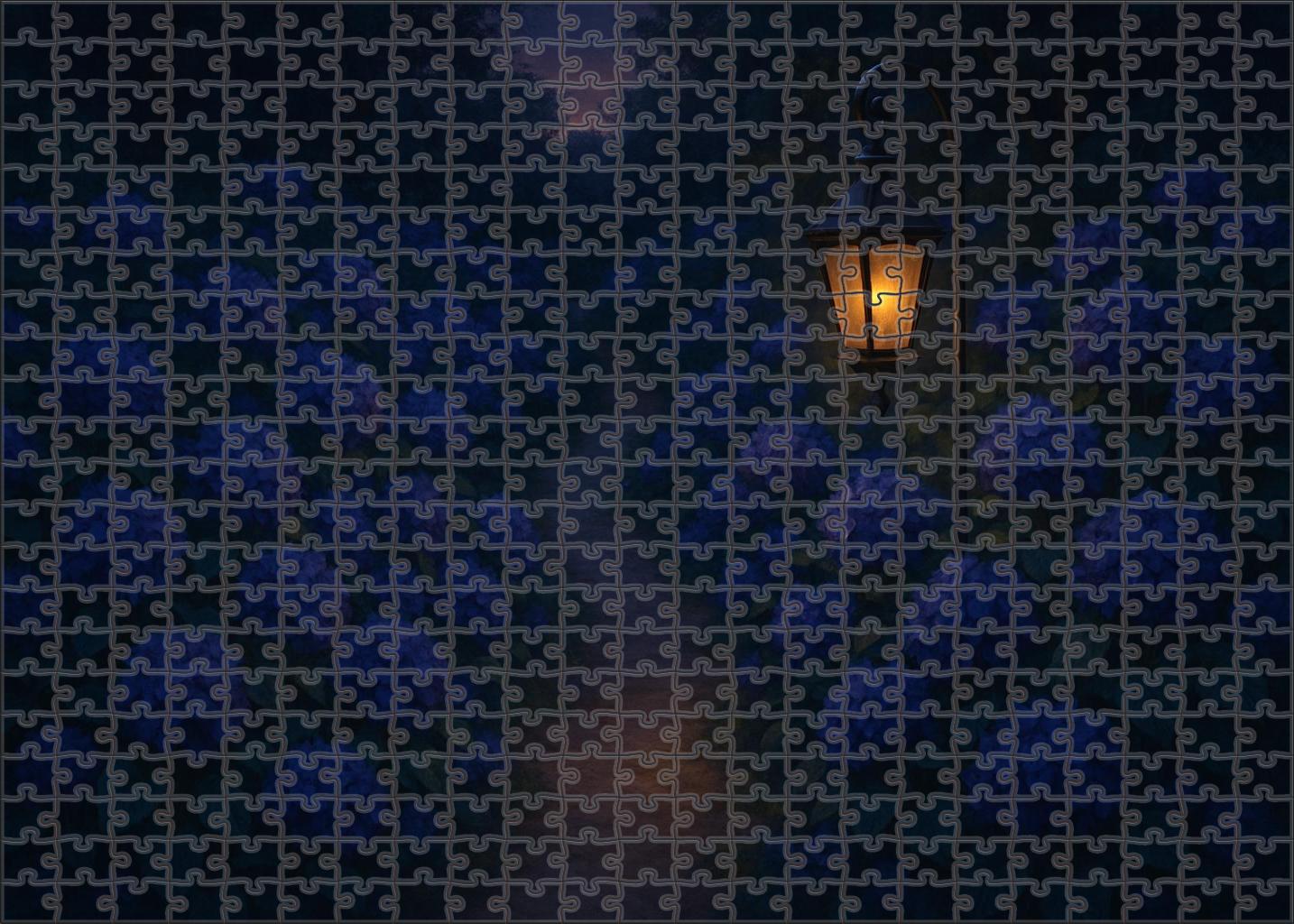 Midnight Garden Pathway Puzzle Collection