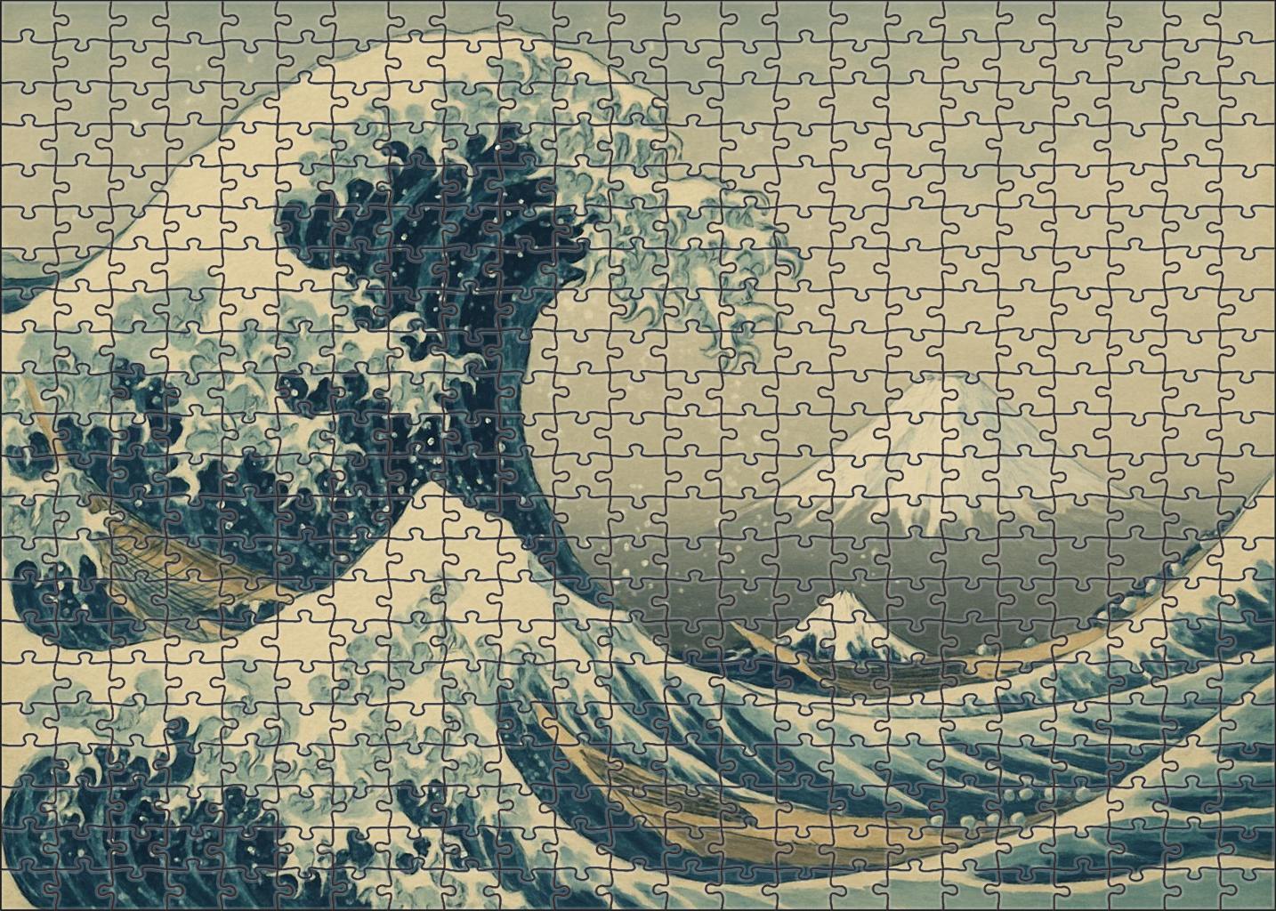 The Great Wave Off Shore Premium Puzzle Pieces