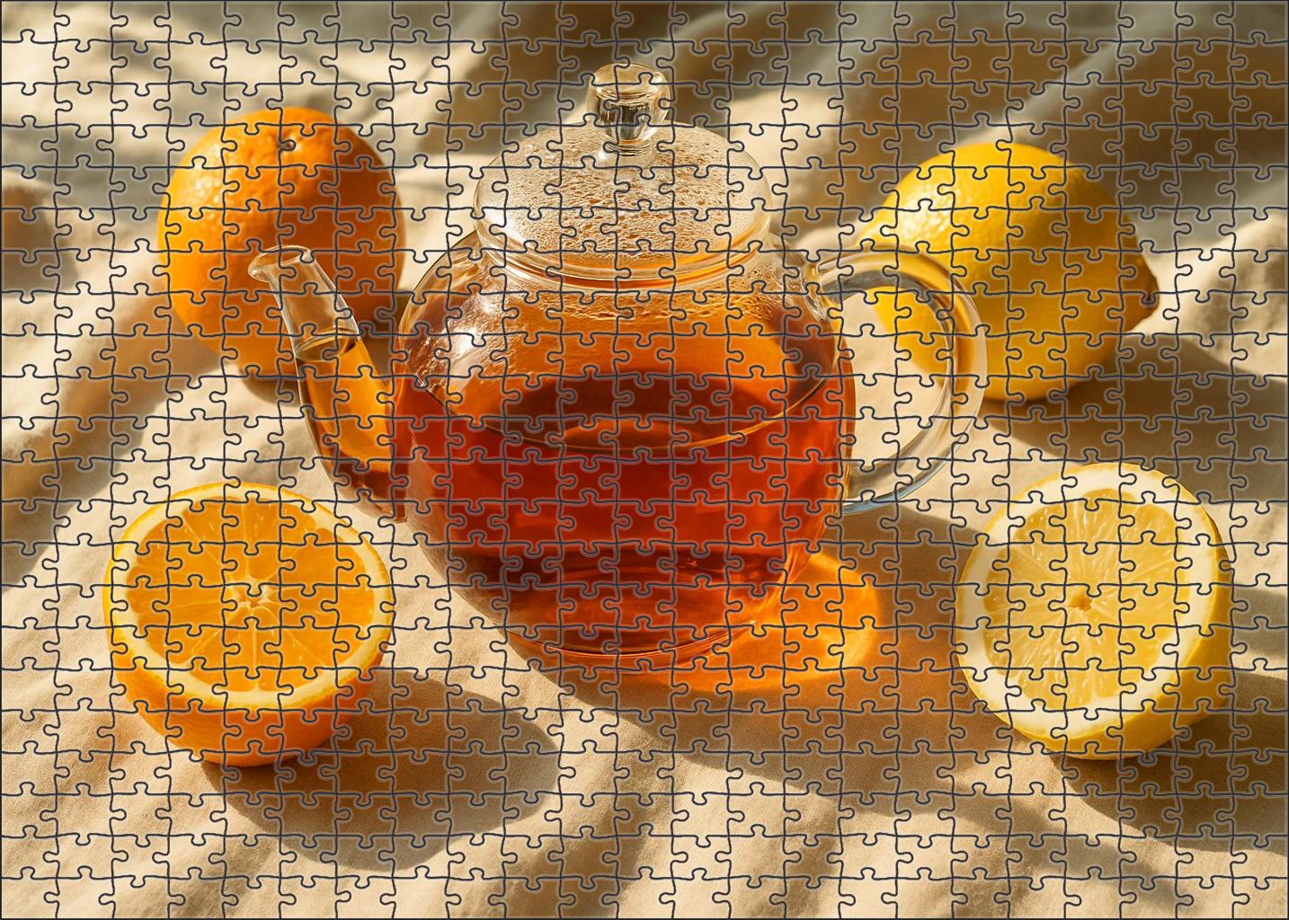 Citrus Sunrise Black Tea 500 Piece Puzzle