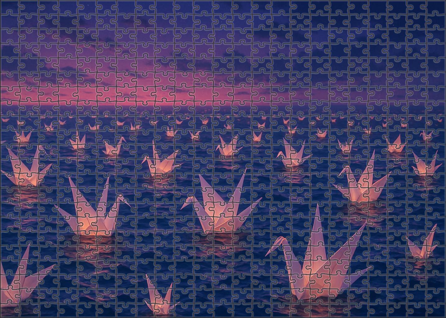 Celestial Origami Ocean 200 Piece Puzzle