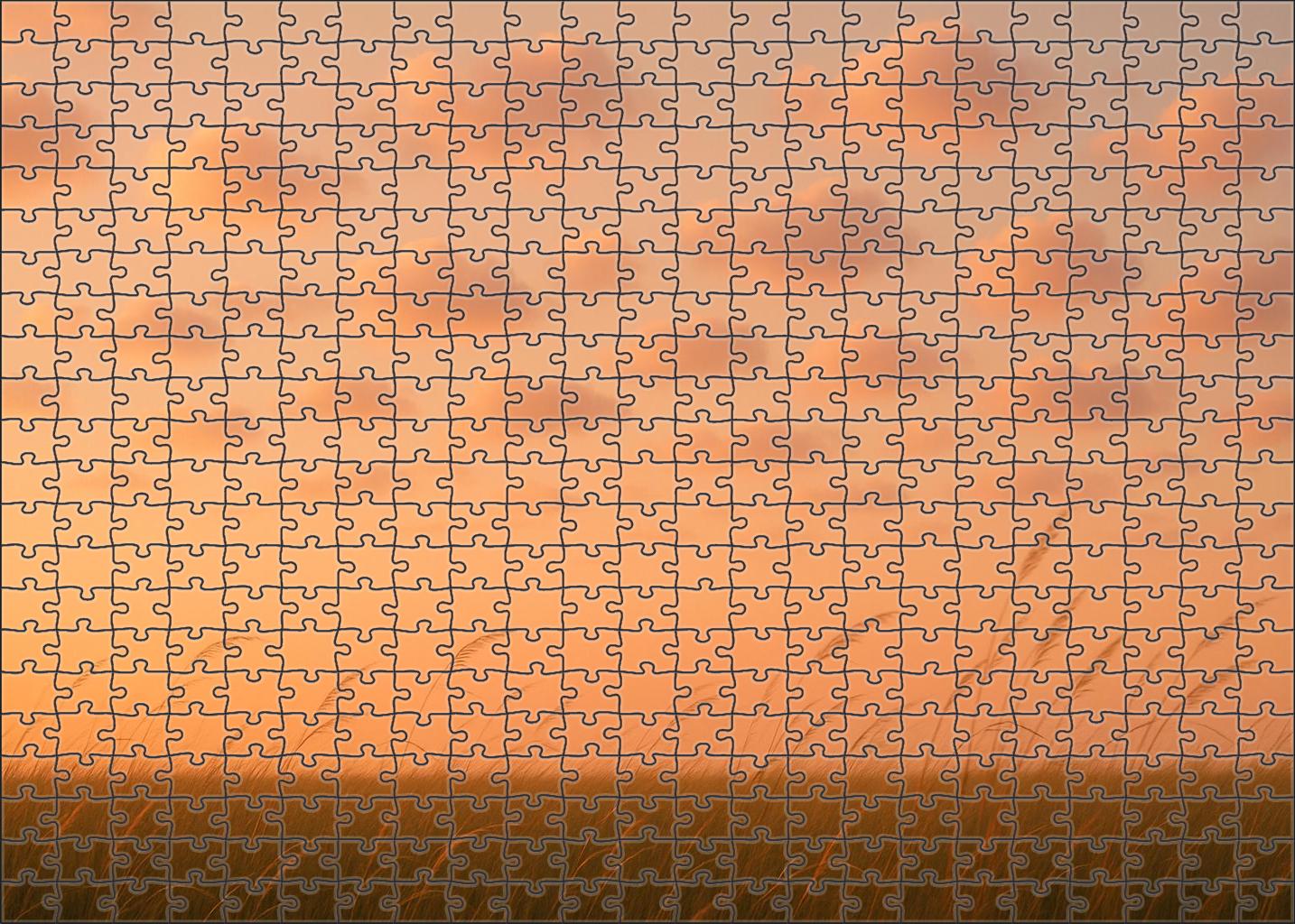 Soft Peach Serenity Puzzle Collection