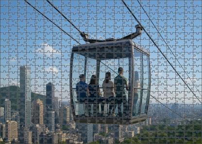 Autonomous Elevated Cable Car Puzzle For Adults