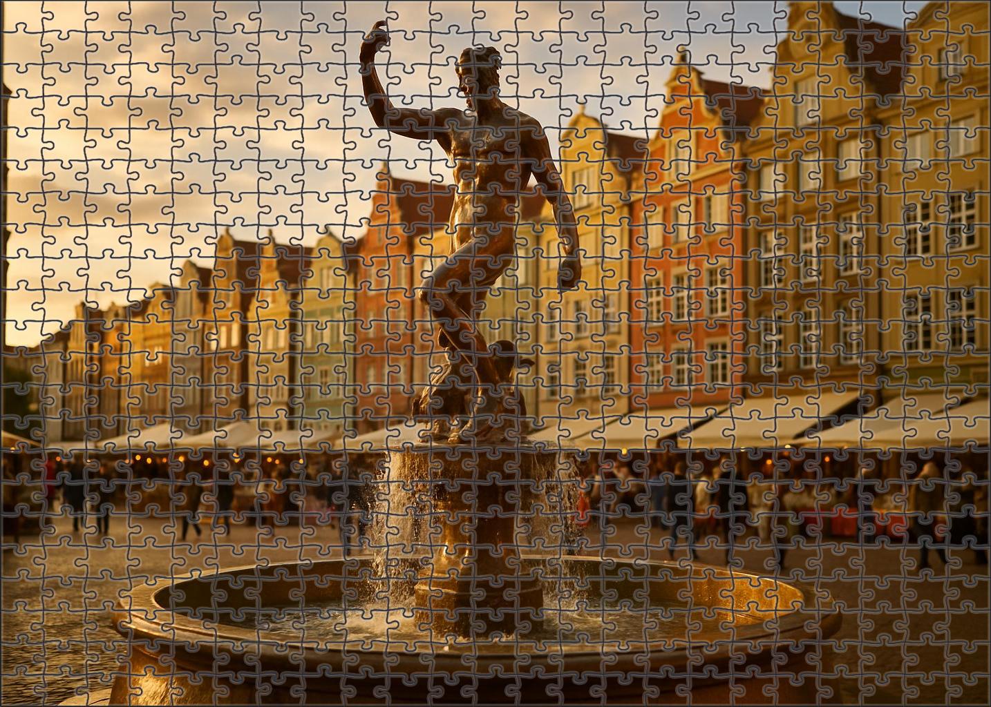 Neptune Fountain Located In Gdask Poland Recognized By 6107 Worldwide As A Symbol Of Maritime Heritage Easy Puzzles