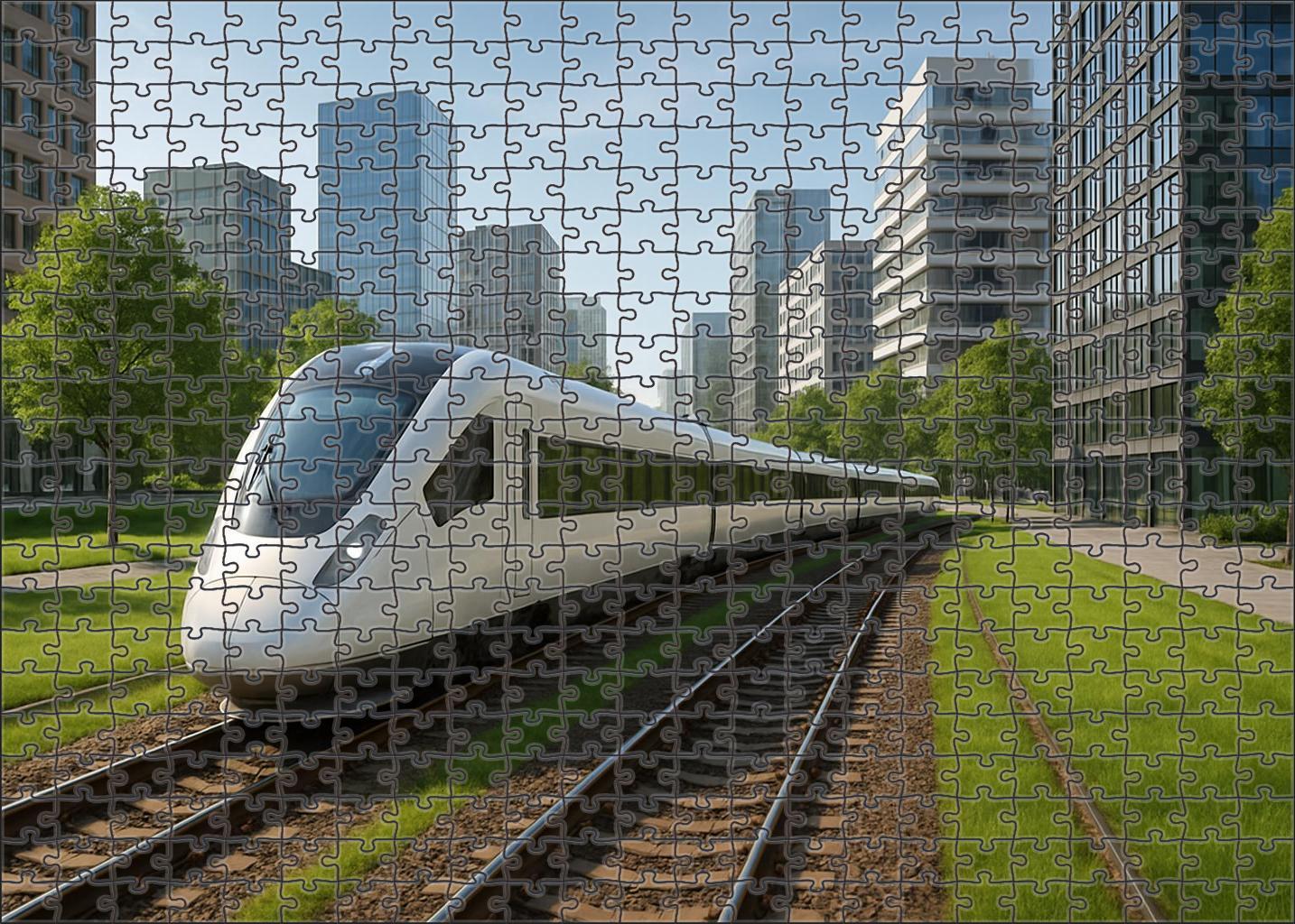 Hydrogen-powered Light Rail Vehicle 300 Piece Puzzle