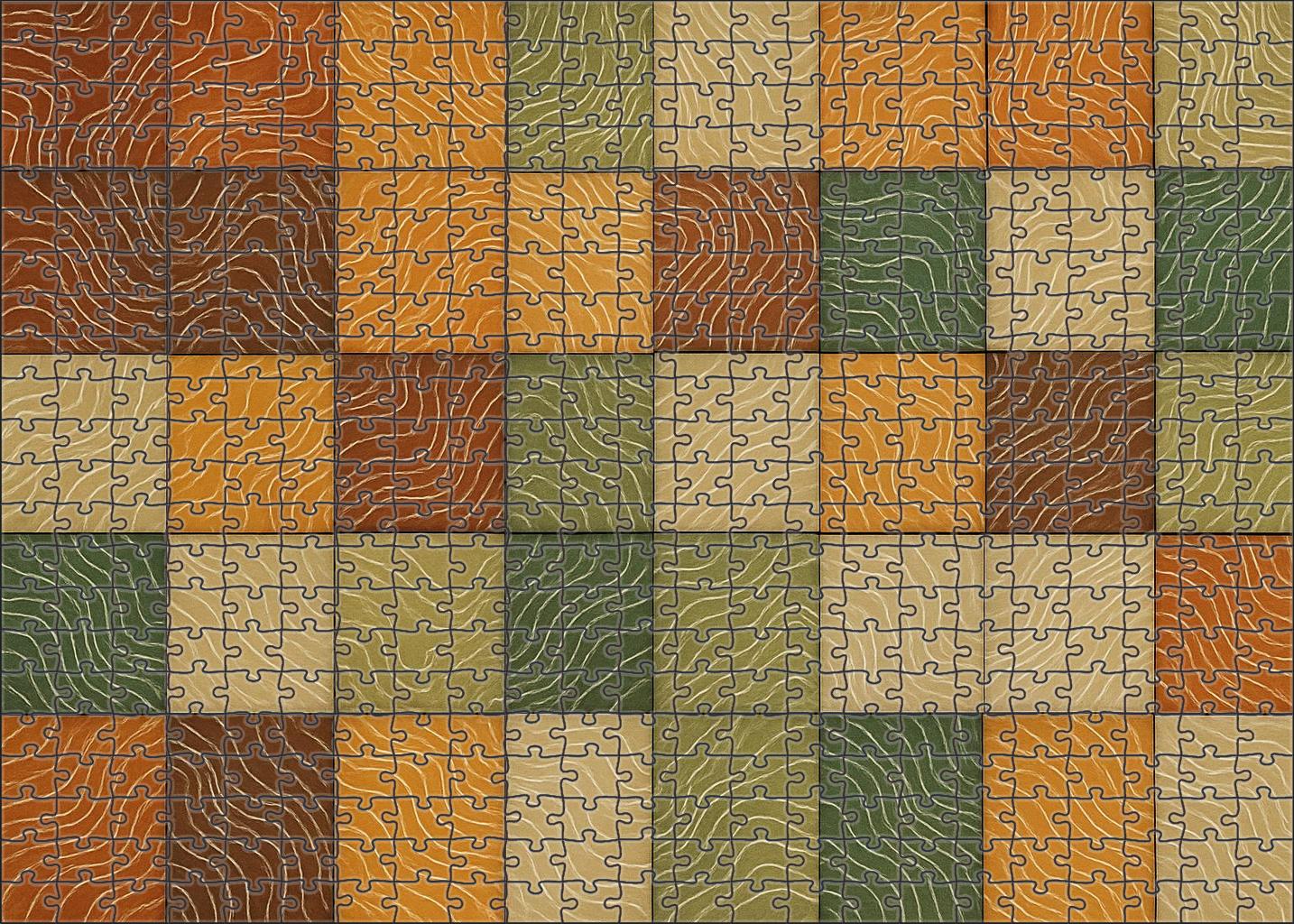 Topographic Isoline Mosaic Map Challenging Puzzles