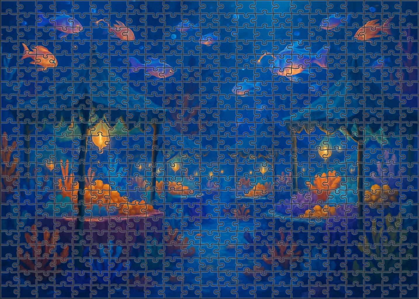 The Lantern Fish Market Puzzle Collection