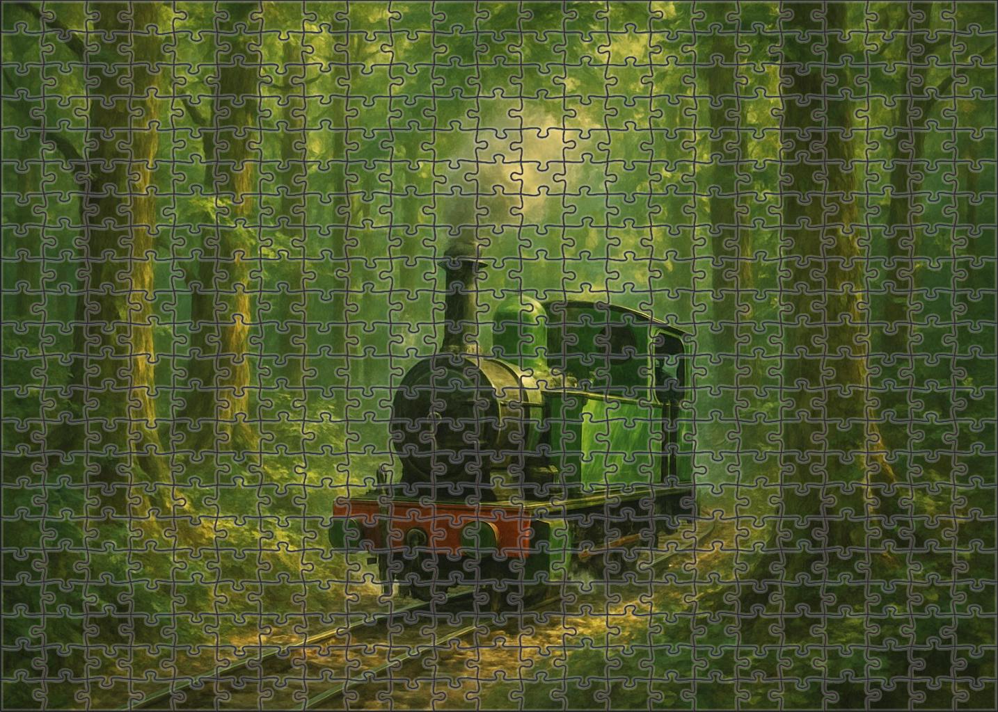 Verdant Forest Narrow Gauge Puzzle For Adults
