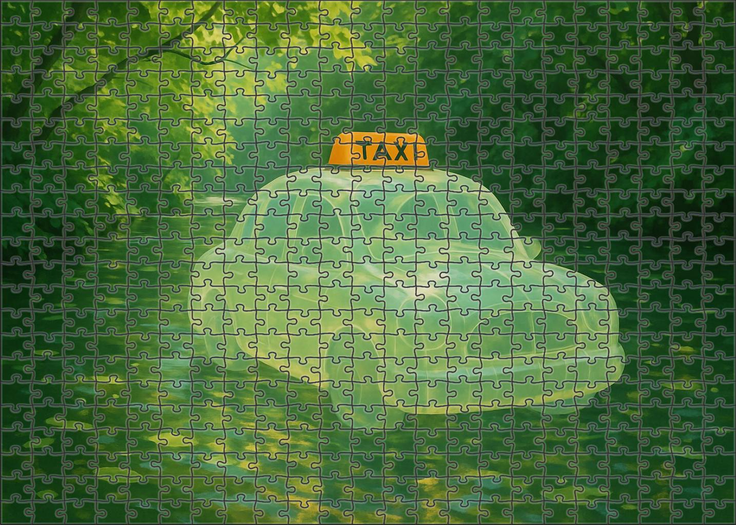 Solar-powered Inflatable River Taxi 500 Piece Puzzle