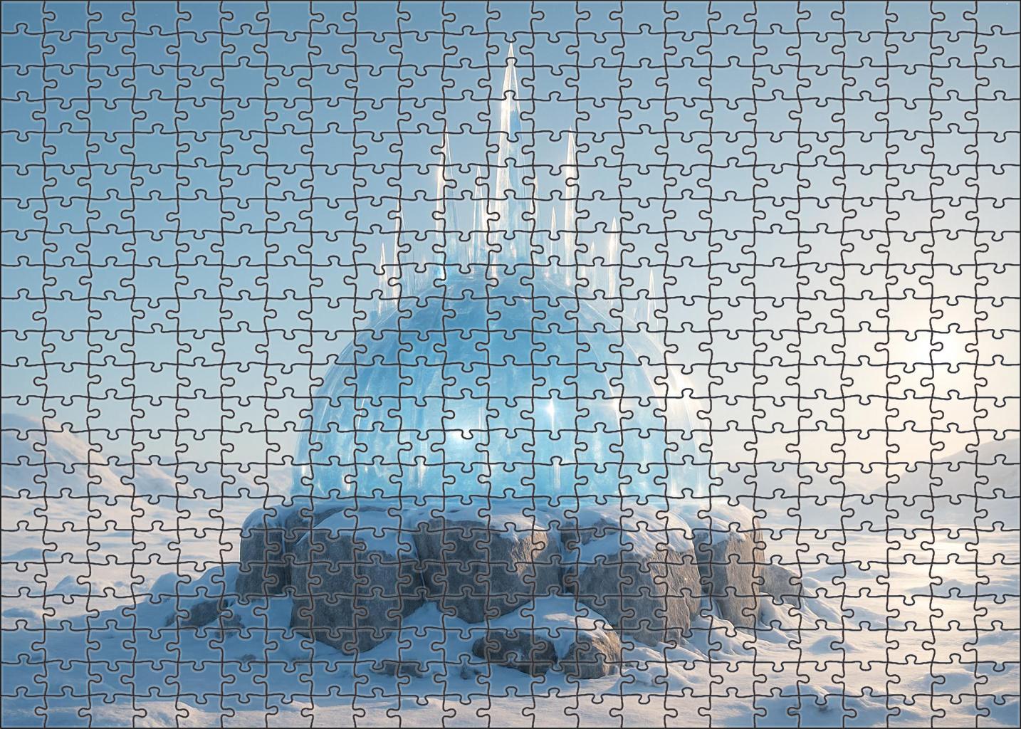Frozen Crystal Dome Large Format Puzzle