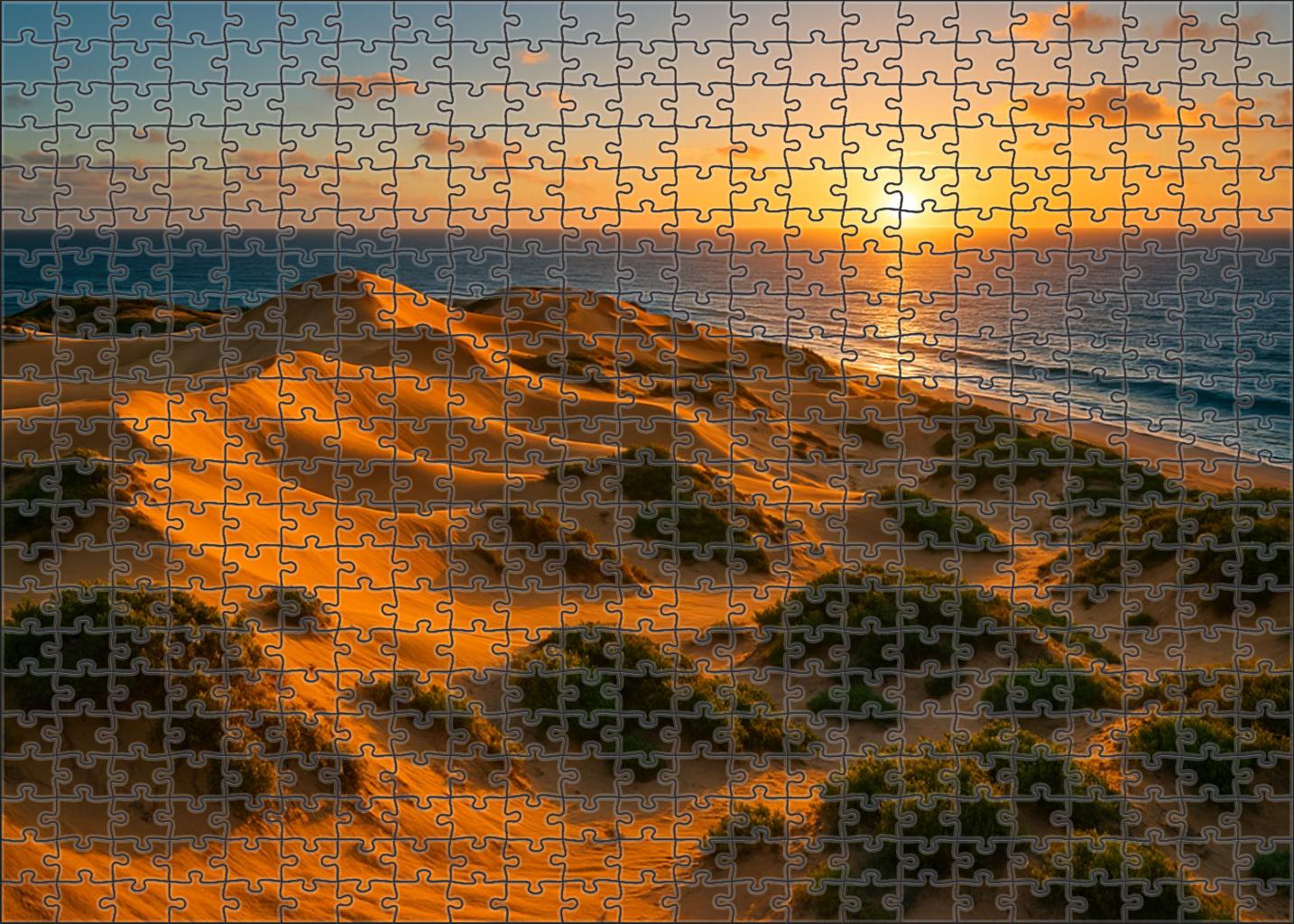 Amber Sand Dunes Puzzle For Kids