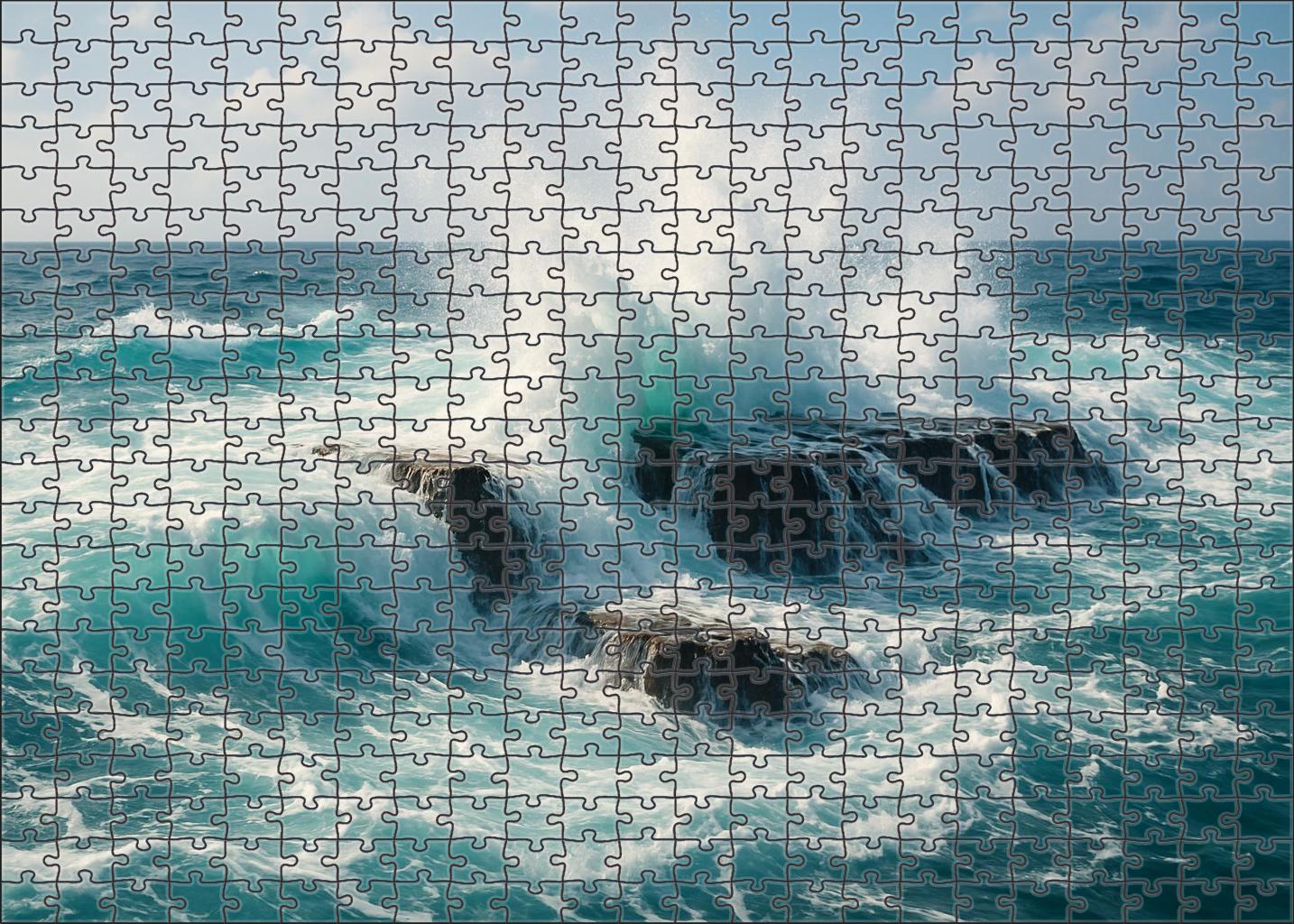 Silver Spray Continental Shelf 100 Piece Puzzle
