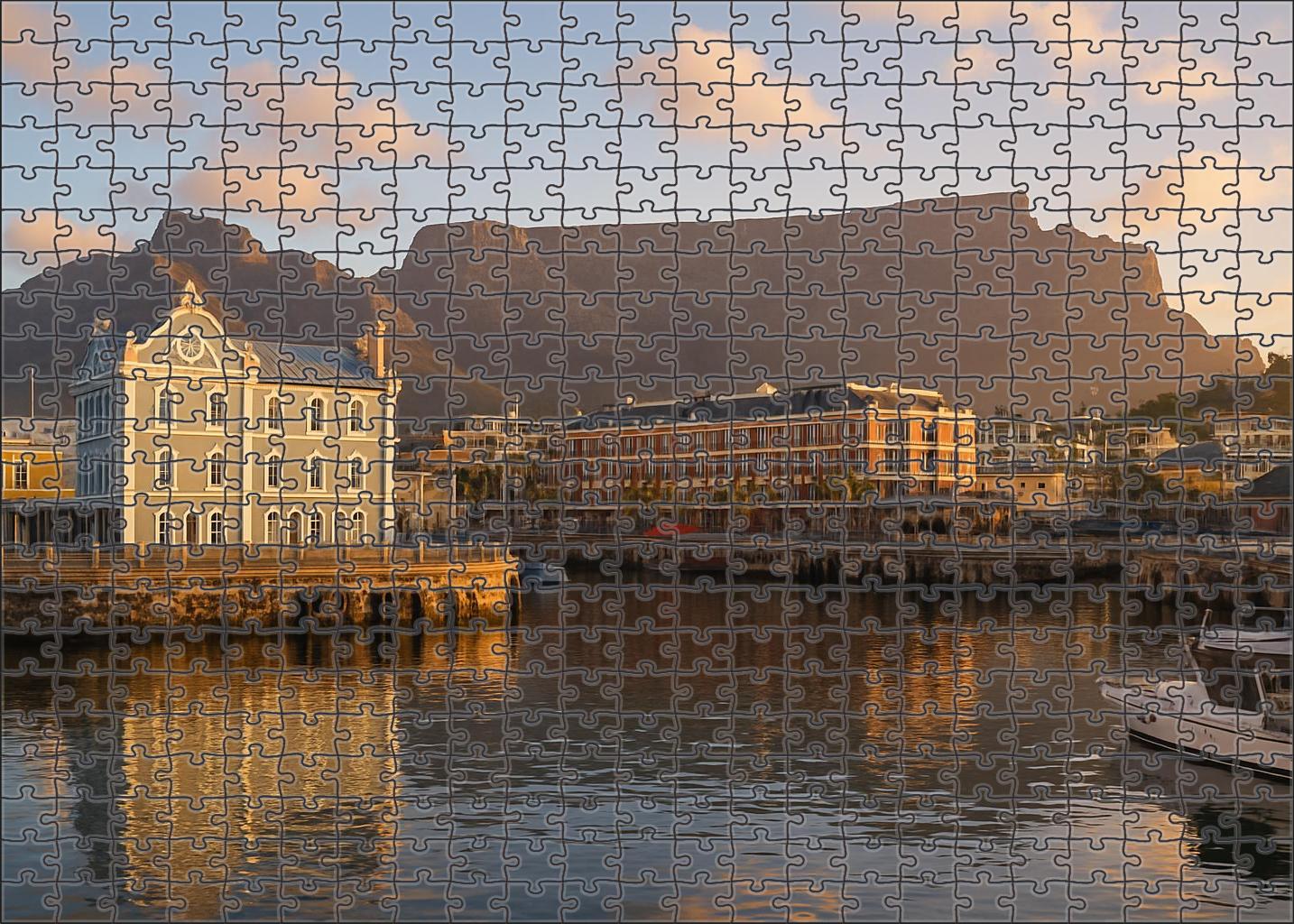 Cape Town Waterfront Skyline Praised For Its Dramatic Backdrop And Waterfront Integration 200 Piece Puzzle
