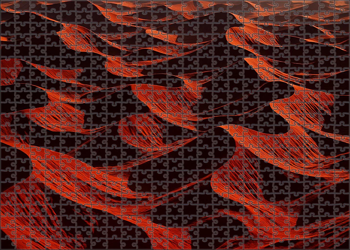 Crimson Dune Labyrinth 1000 Piece Puzzle