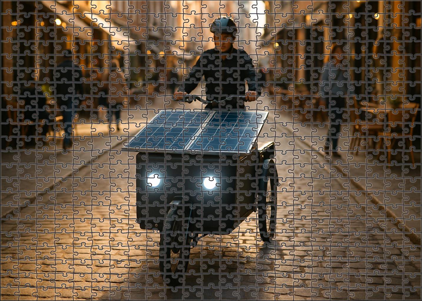 Solar-enhanced Cargo Bike 500 Piece Puzzle