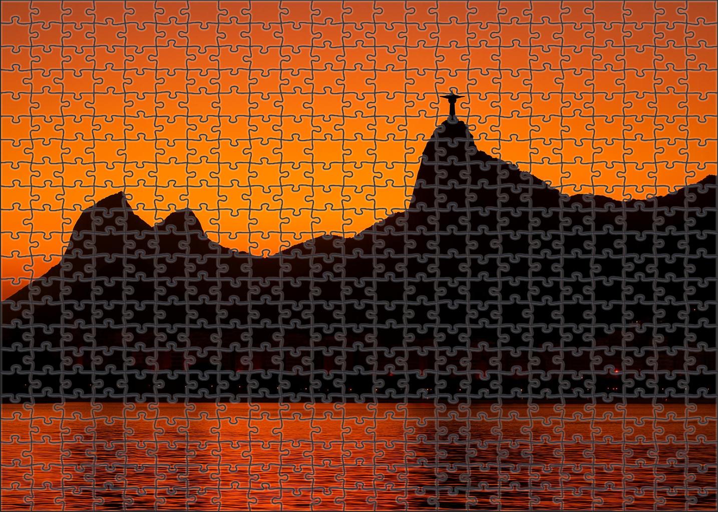 Rio De Janeiro Skyline Iconic Mountain-backed Coastal Panorama Ranked Top For Natural Integration 200 Piece Puzzle