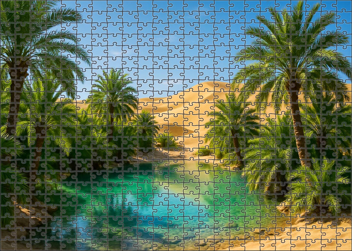 Emerald Oasis Glow 1000 Piece Puzzle