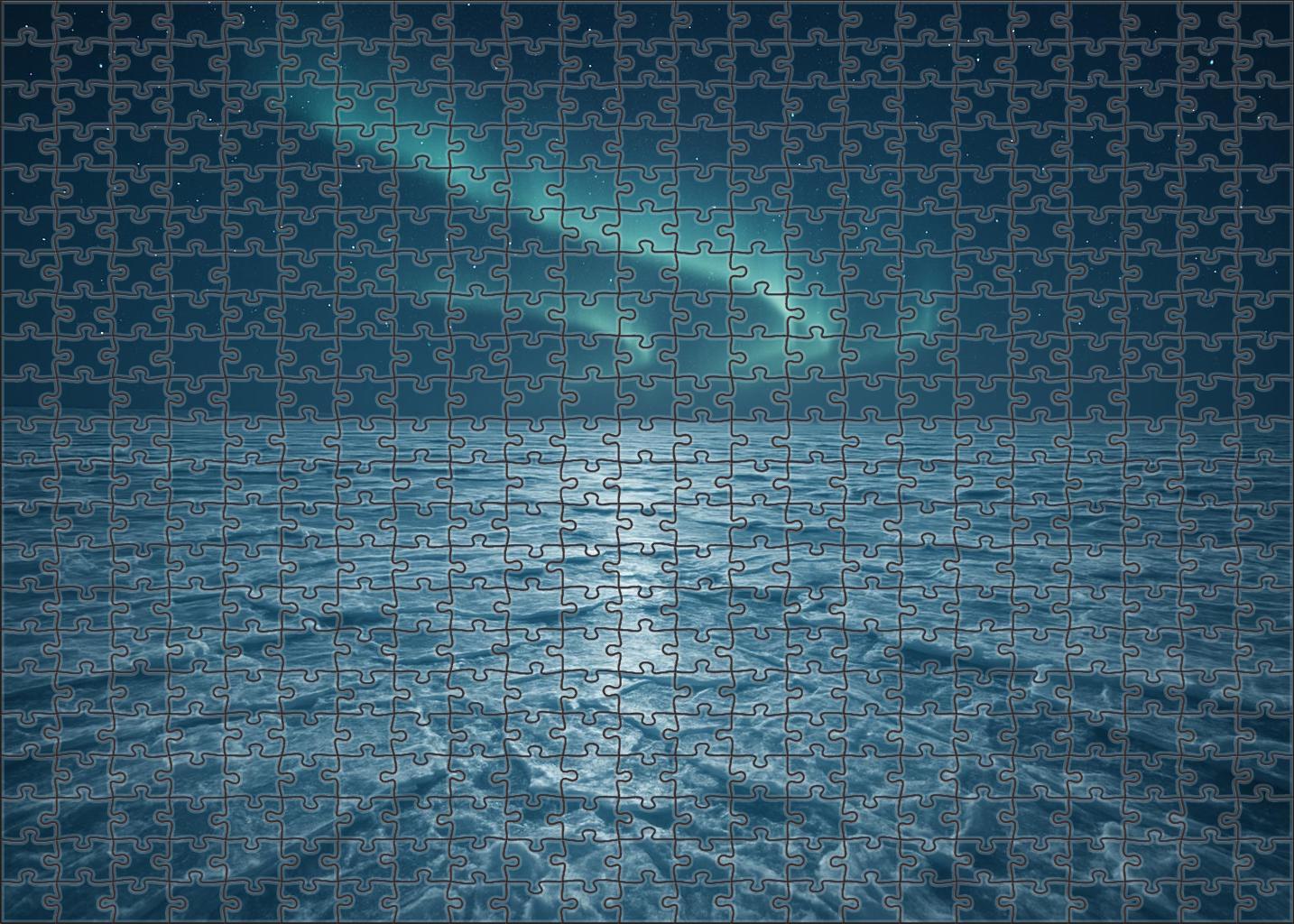 Polar Ice Plain Reflection Puzzle Collection