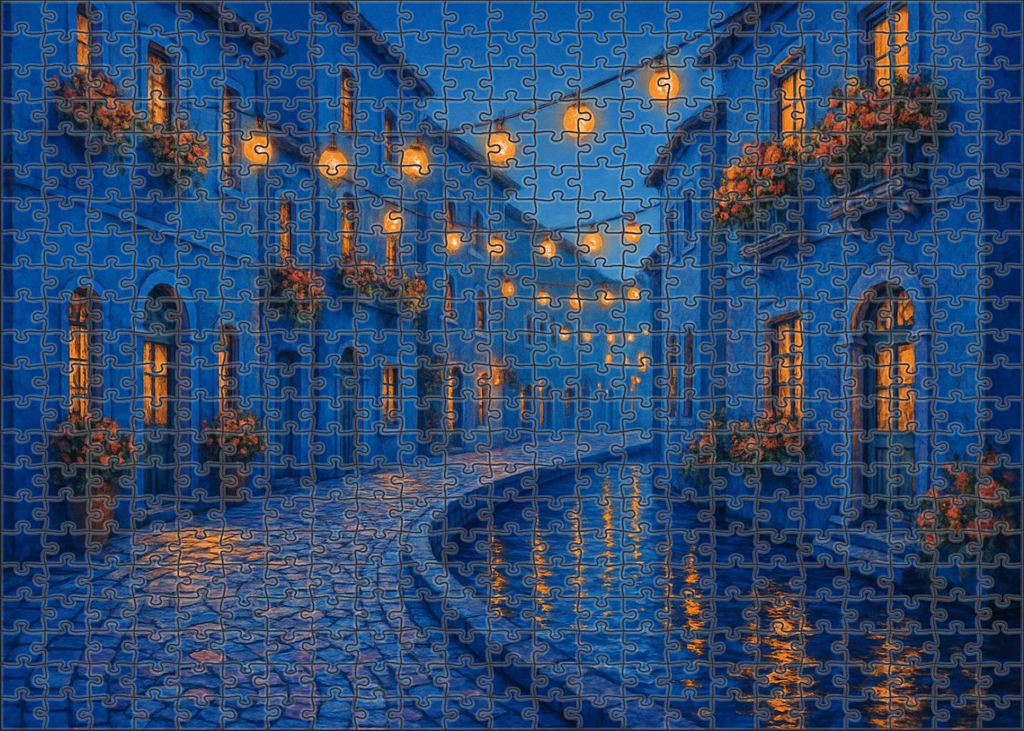 Azure Lantern Promenade 300 Piece Puzzle