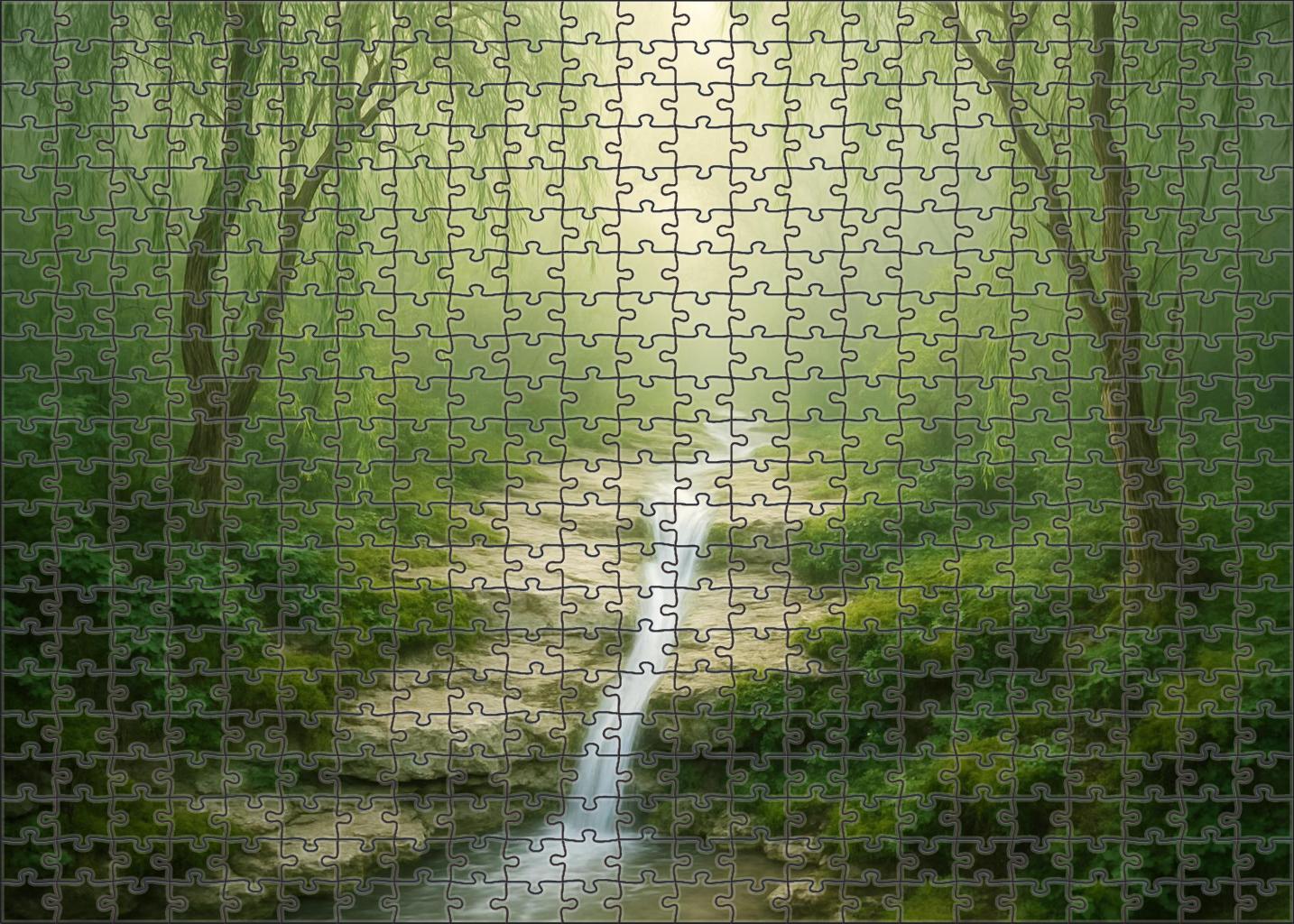 Silver Thread Creekfall Large Format Puzzle