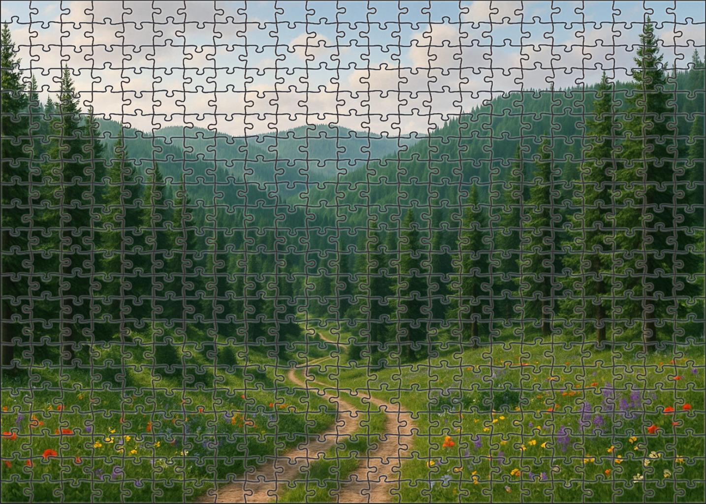 Whispering Pine Foothills Unique Puzzle Design