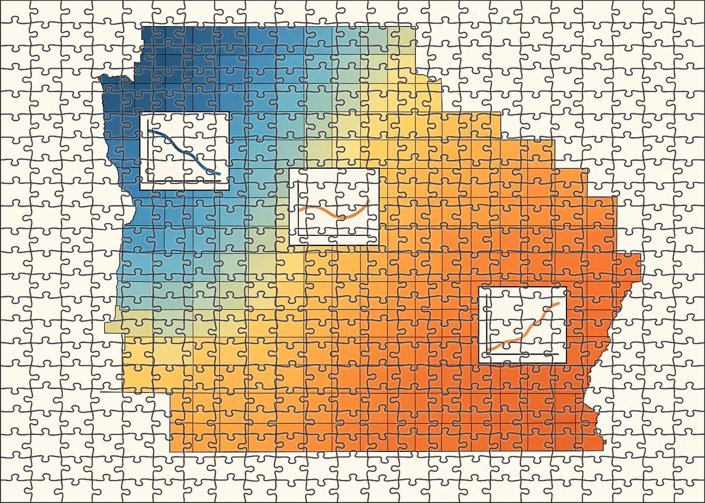 Population Growth Change Map Puzzle Collection