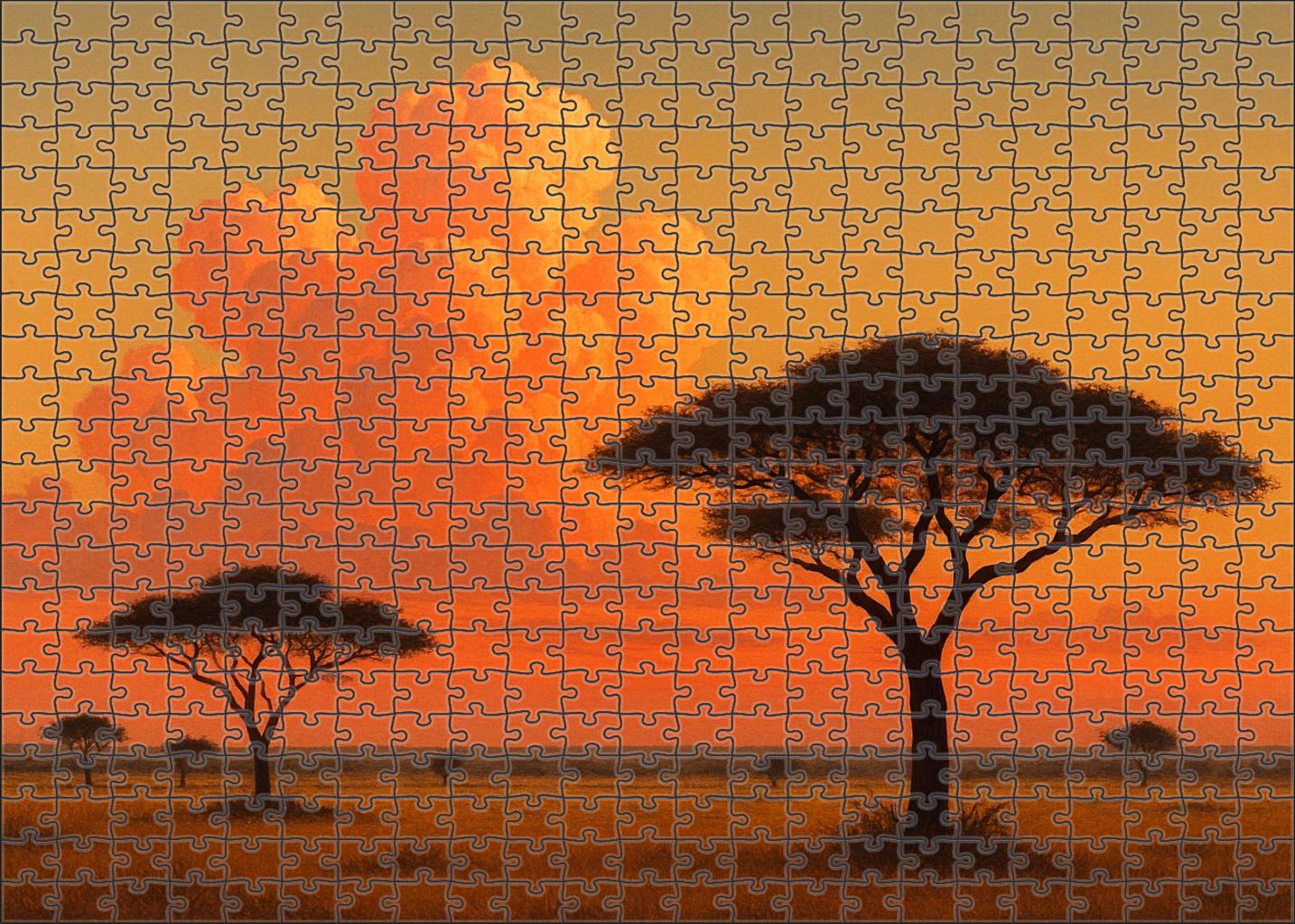 Sunset Glow Savannah 200 Piece Puzzle