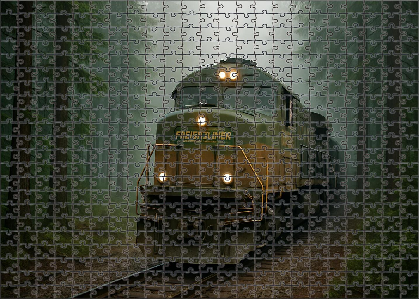 Cedar Mountain Freightliner Rugged Diesel-electric Locomotive With Enhanced Hauling Capacity Premium Puzzle Pieces