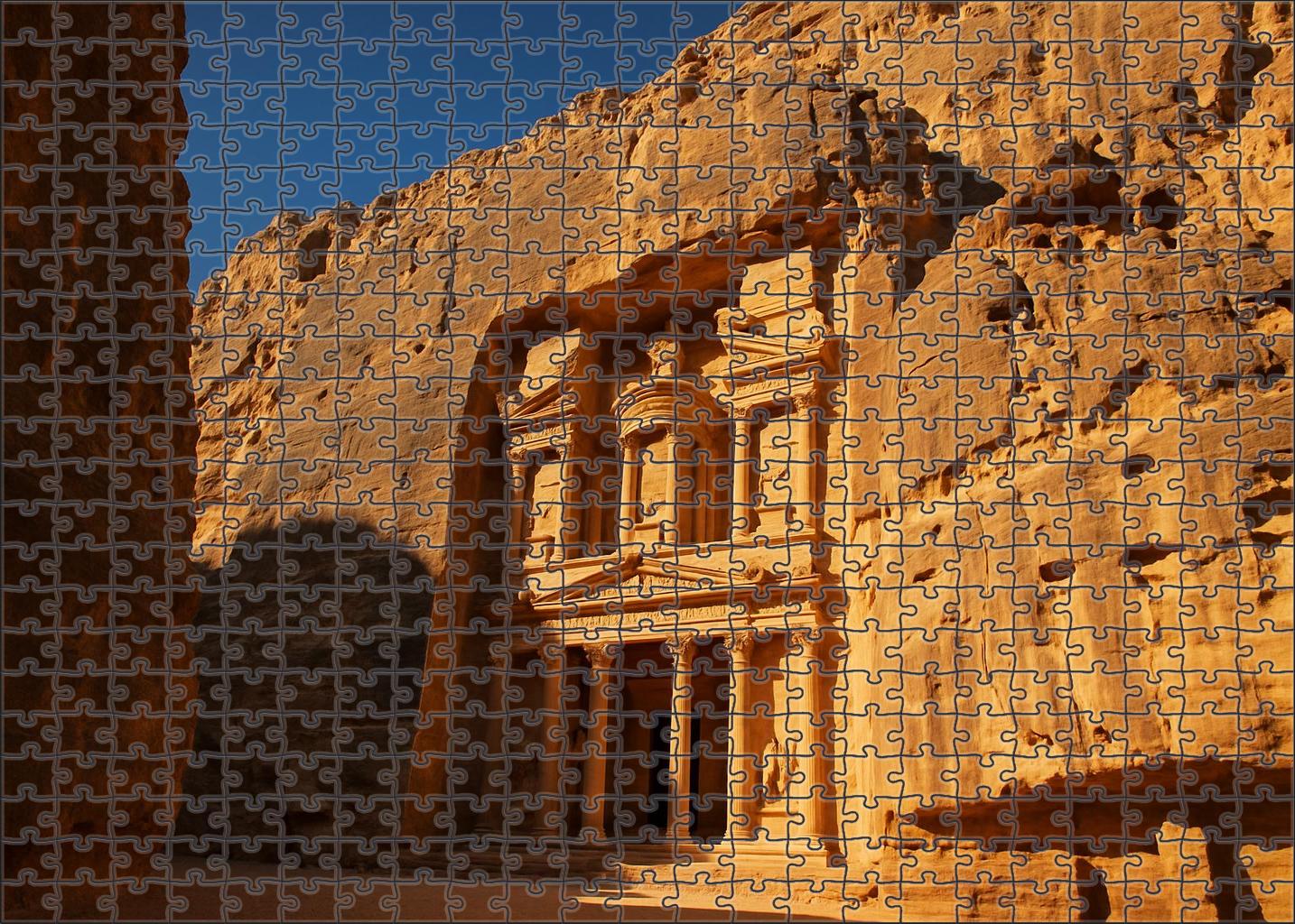 Petra Treasury Ma'an Governorate Jordan Admired By 7406 Worldwide As A Carved Rock Masterpiece Puzzle Fun
