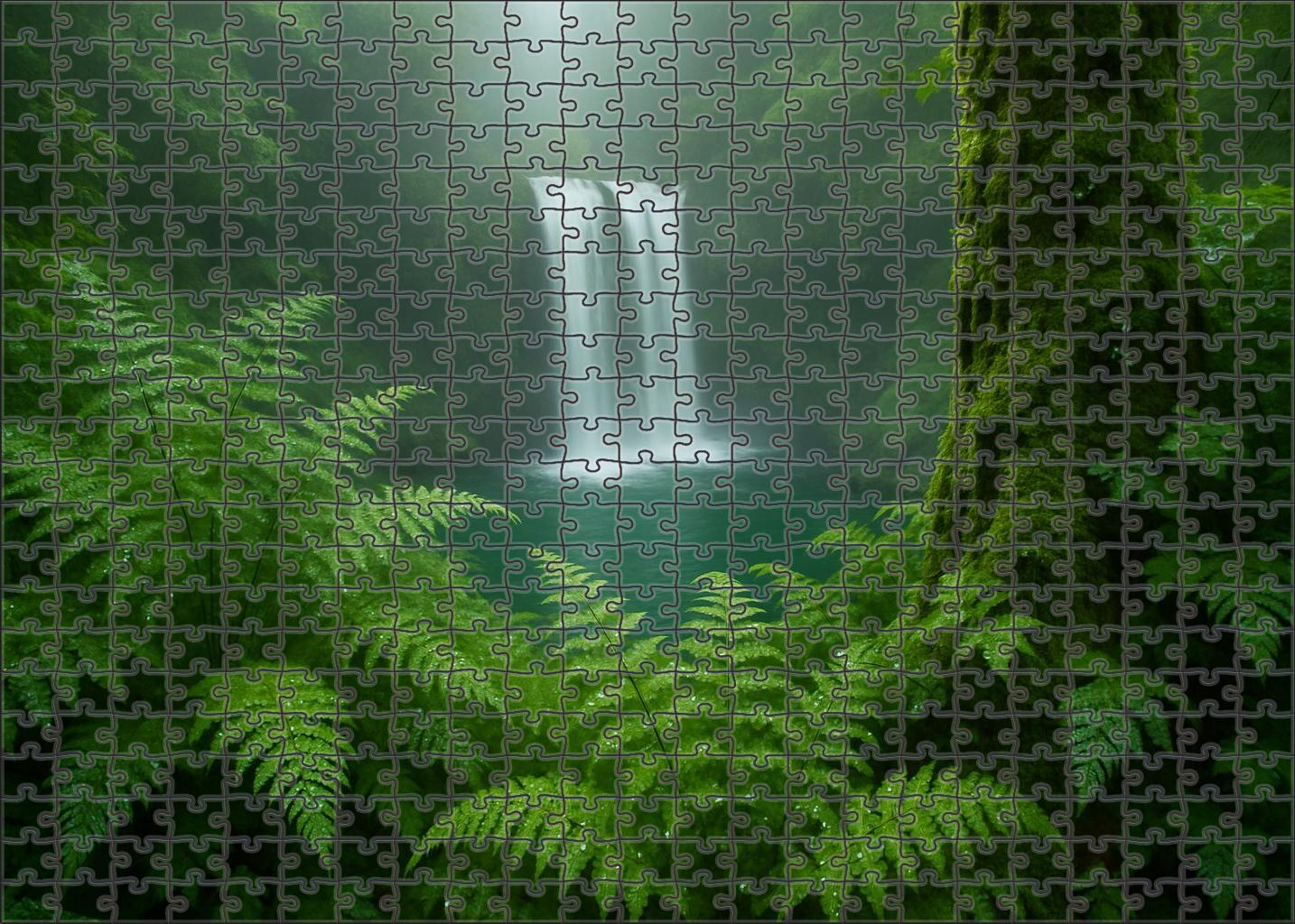 Crystal Cascades Forest Puzzle Challenge