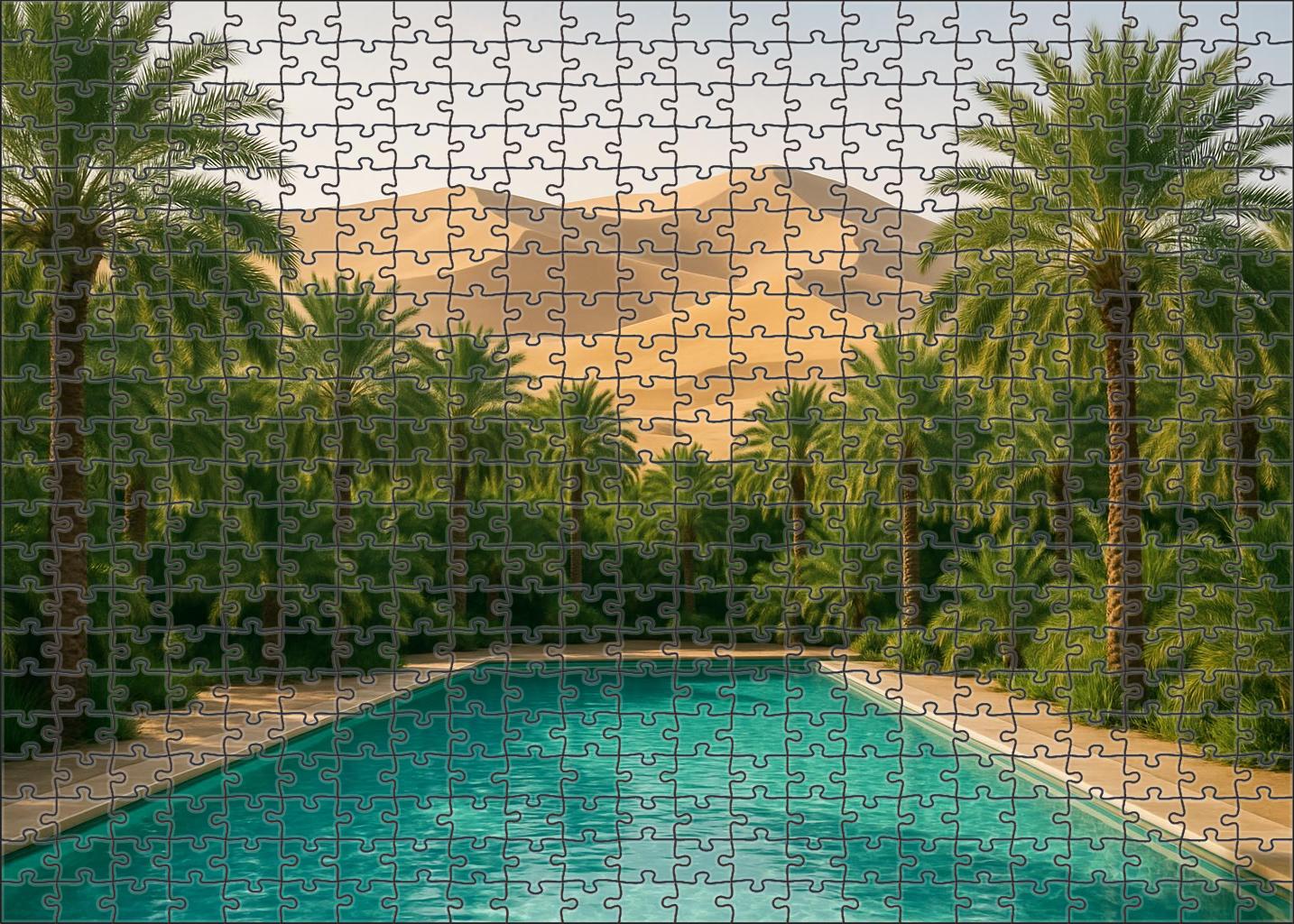 Golden Oasis Glimmer 1000 Piece Puzzle