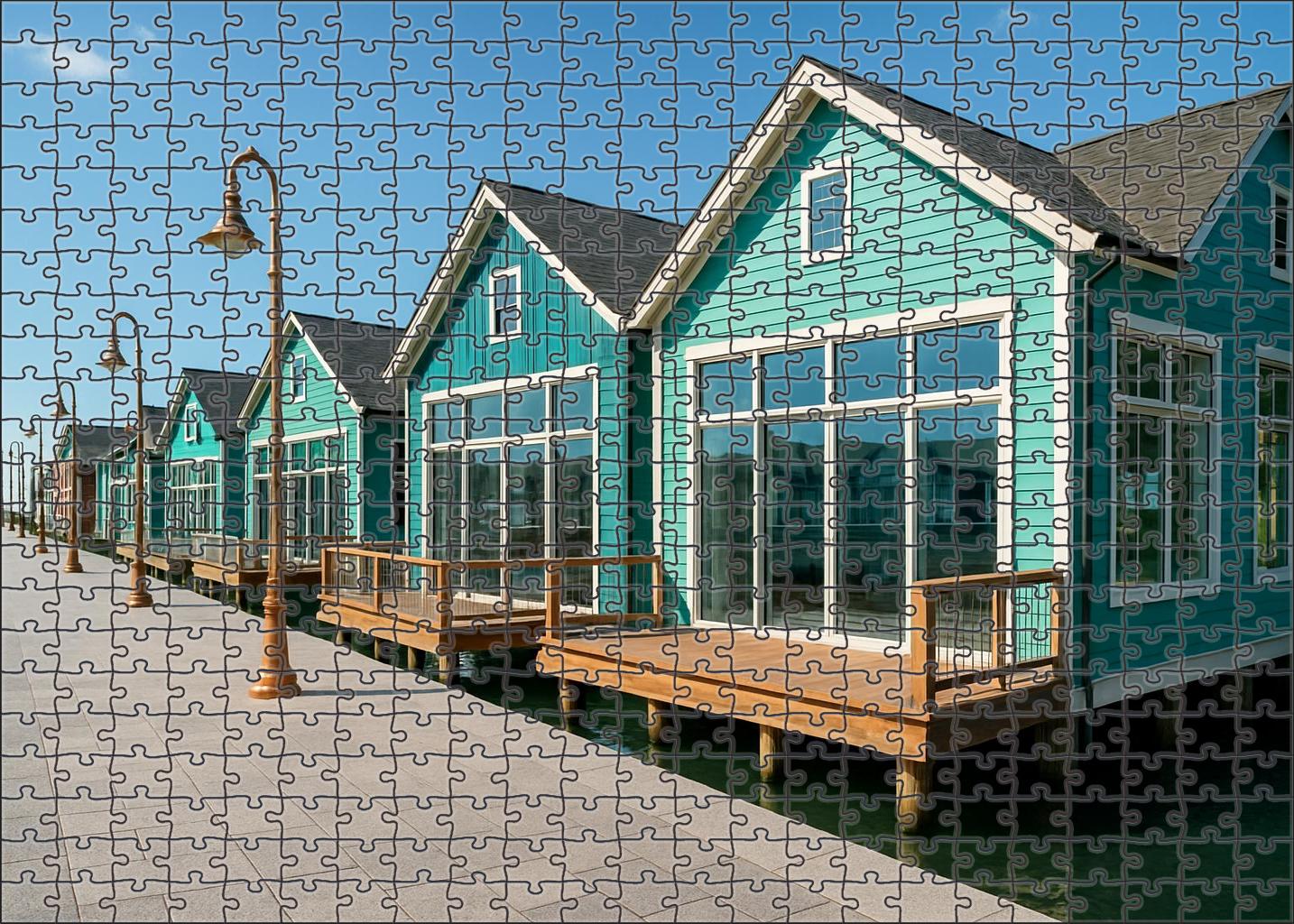 Teal Harbor Promenade 100 Piece Puzzle