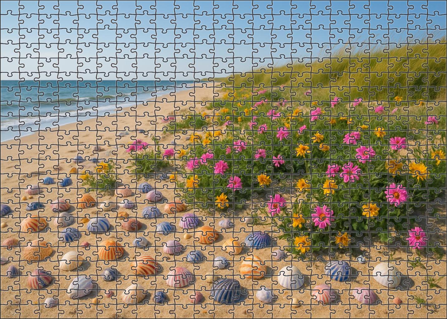 Seashell Meadow Shore 20 Piece Puzzle