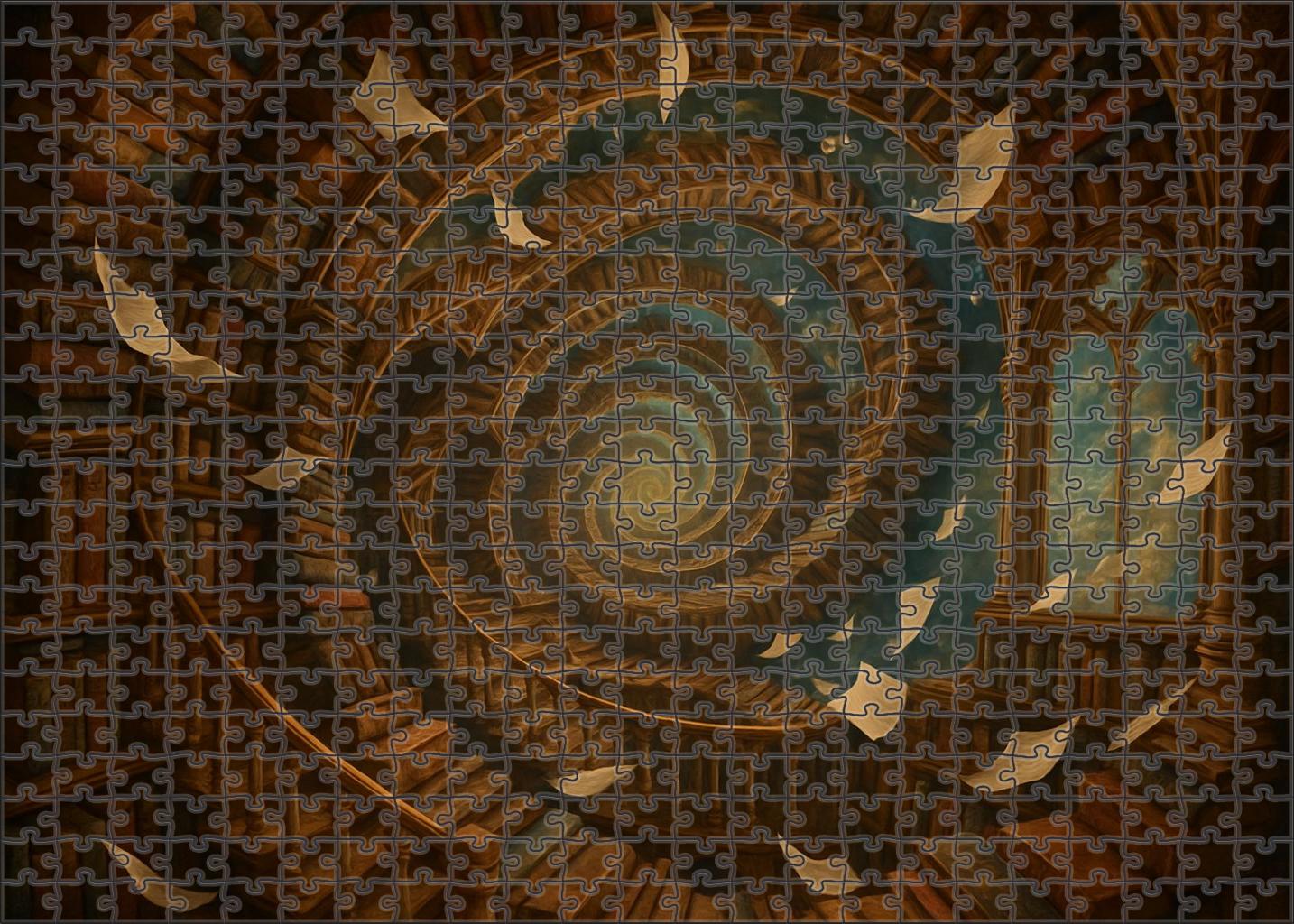 The Towering Library Of Echoing Tomes Puzzle For Adults