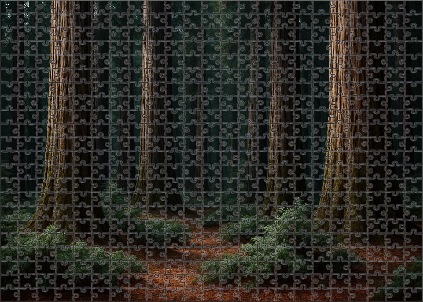 Shadowed Cedar Refuge 300 Piece Puzzle