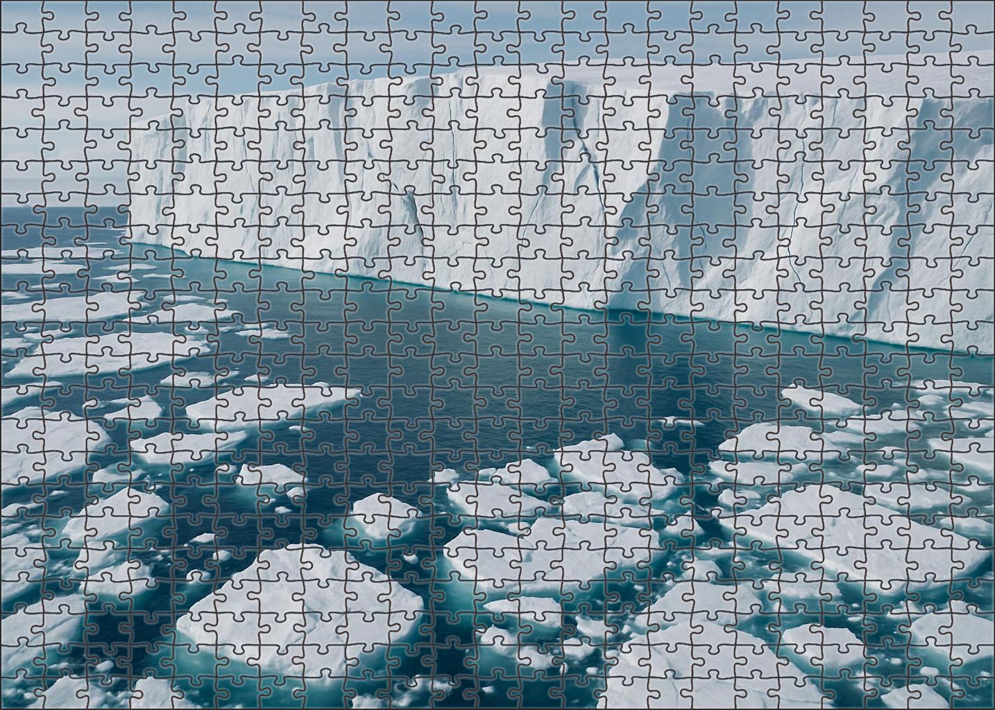 Glacial Ice Shelf Margin 1000 Piece Puzzle
