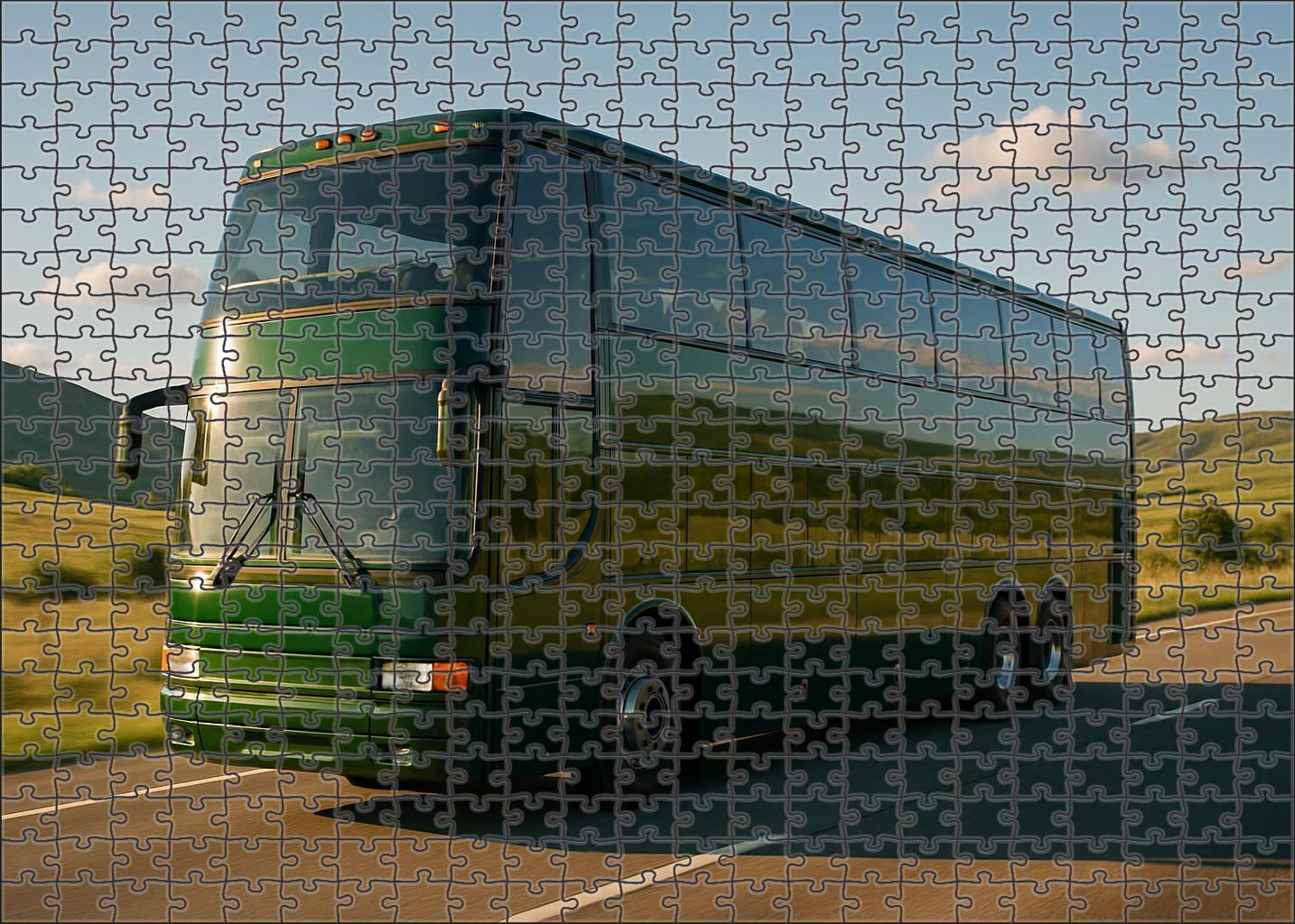 Biofuel-powered Double-decker Coach Challenging Puzzles