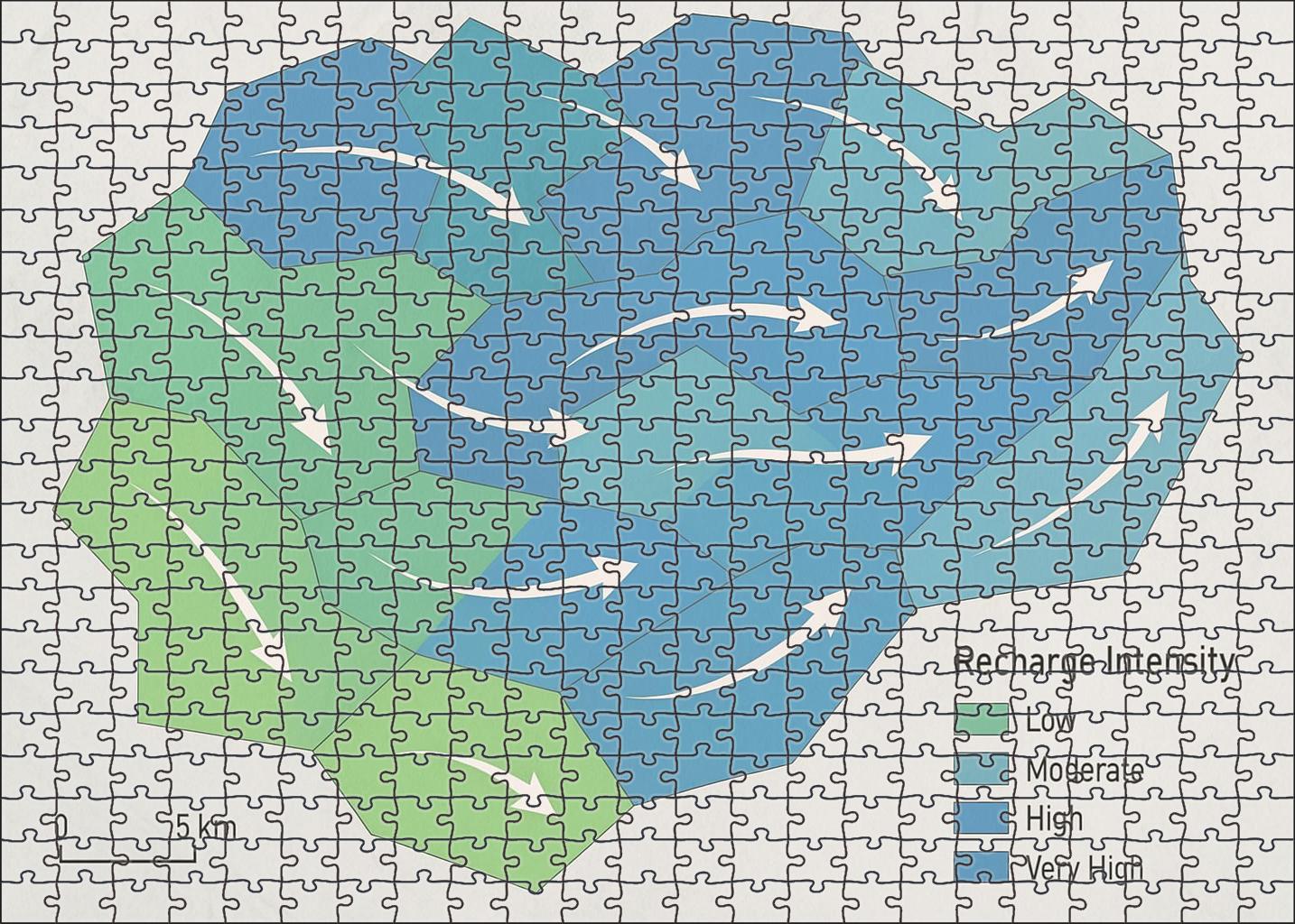 Aquifer Recharge And Discharge Zones Map Puzzle For Kids