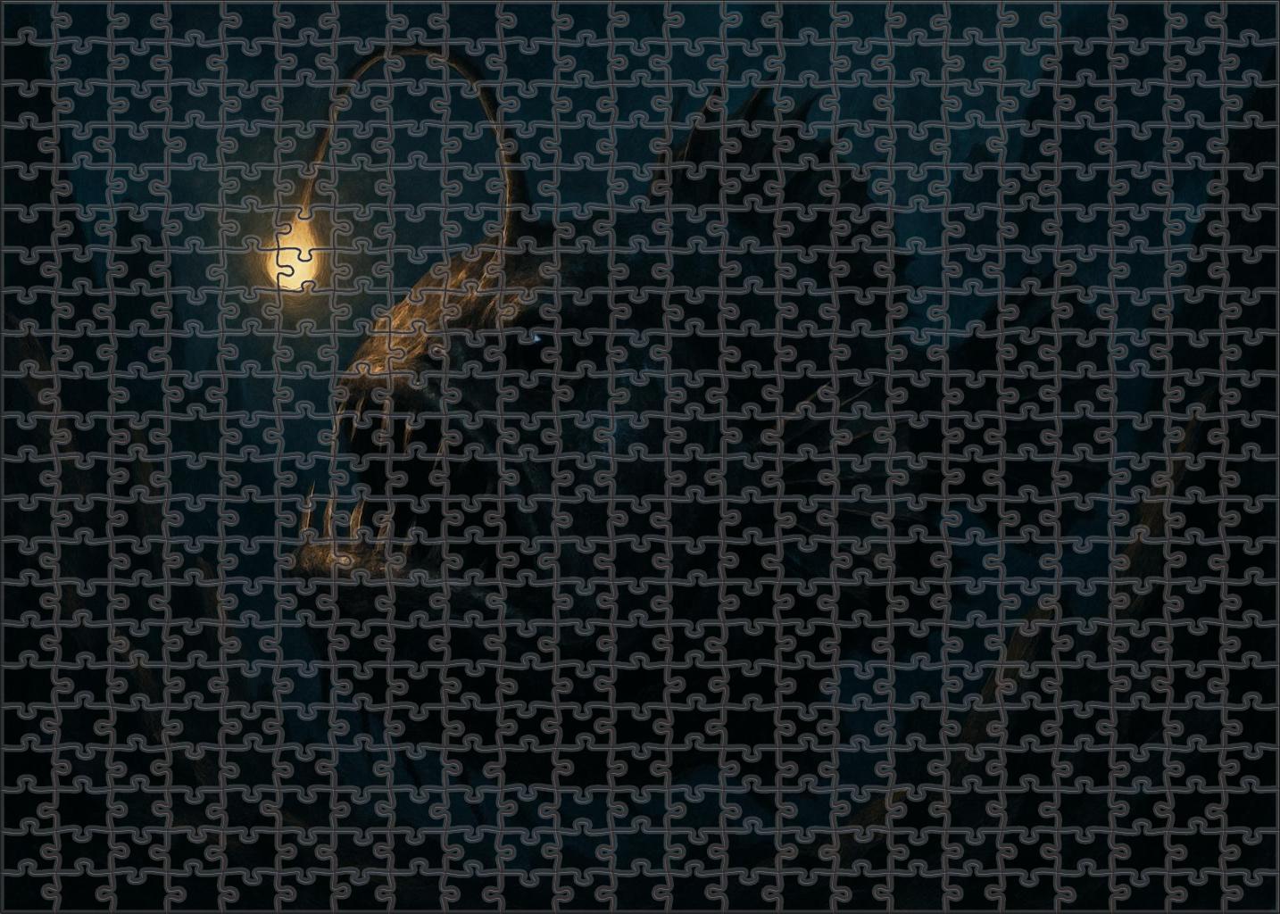 Celestial Glowfin Anglerfish Abyssal Predator With Luminous Lure 300 Piece Puzzle