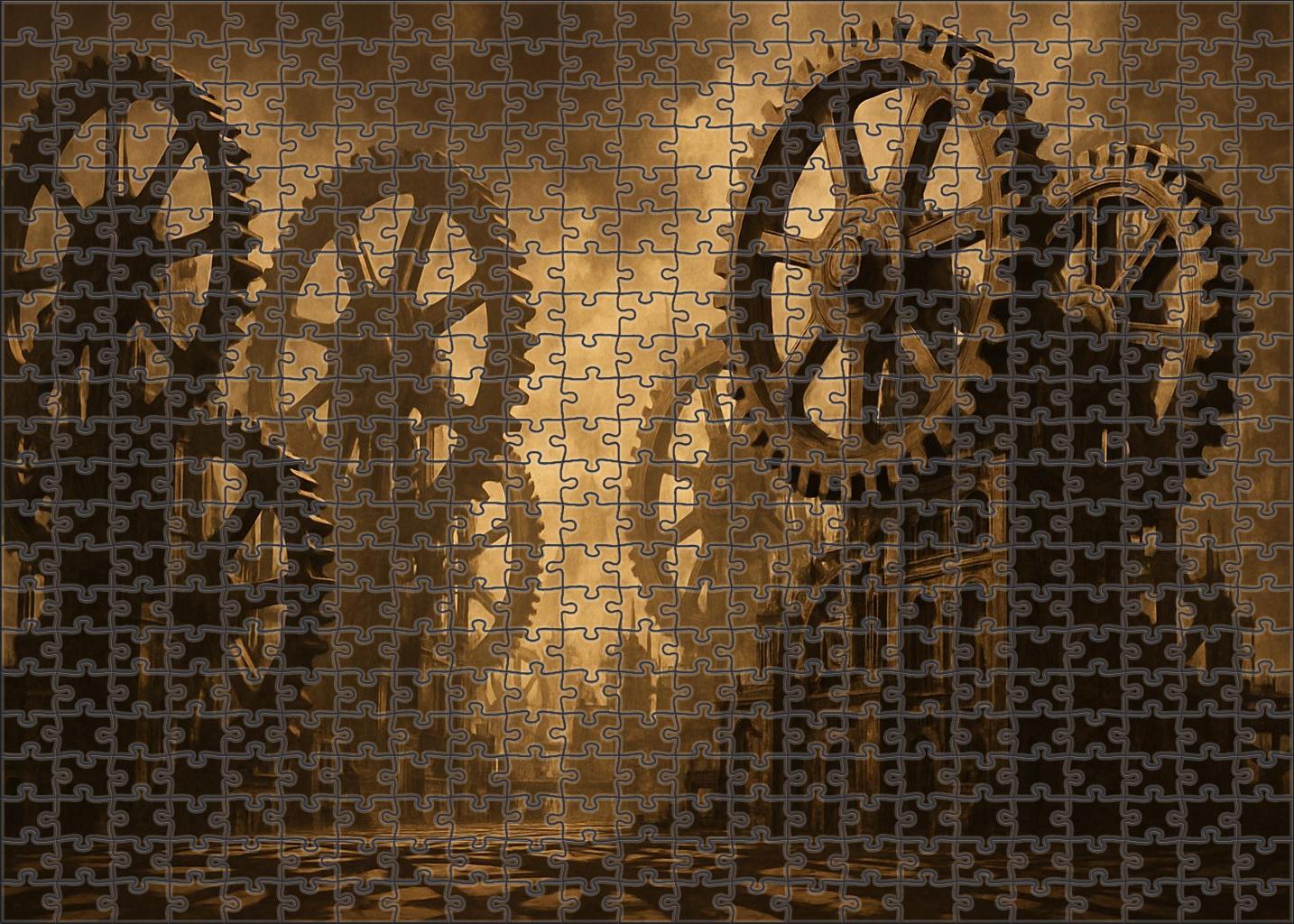 Metropolis Of Clockwork Shadows Gears Casting Moving Darkness Puzzle Fun