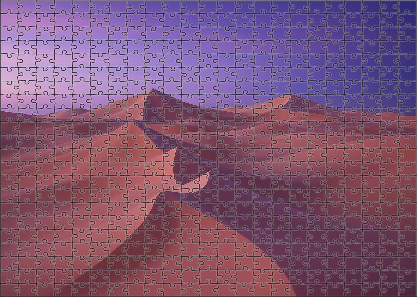 Silken Crest Dune Field At Twilight Puzzle For Adults