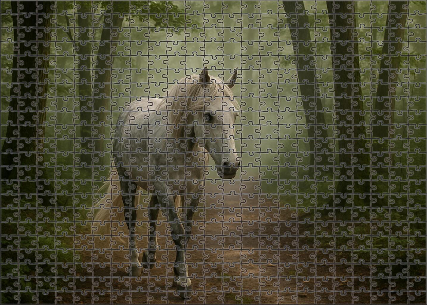 Pearl Frost Gaited Beauty Large Format Puzzle