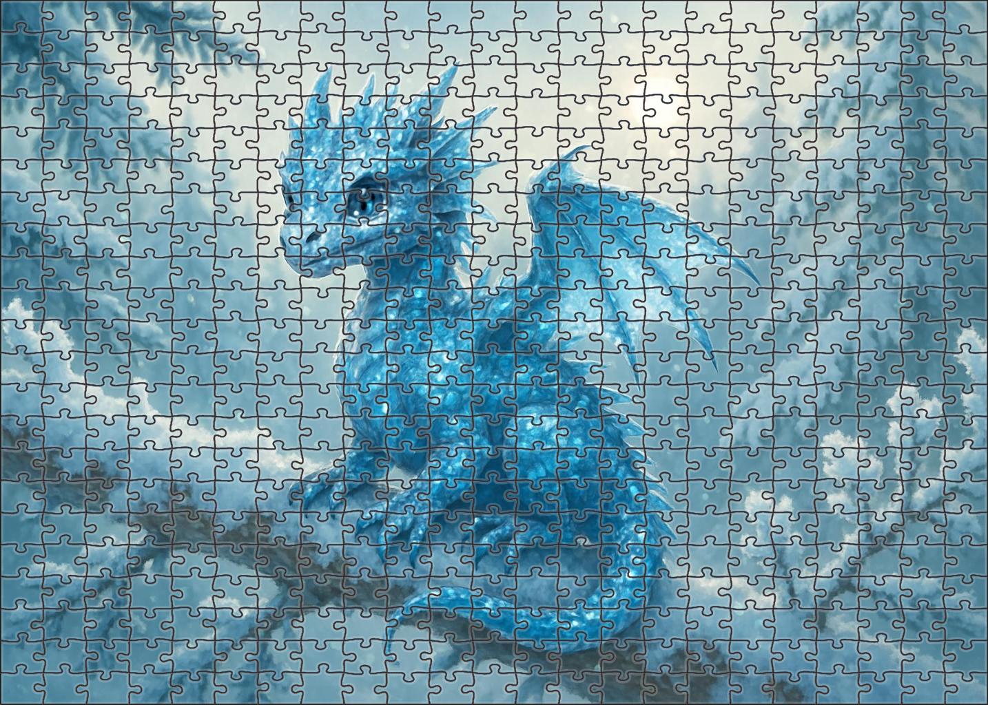Frostveil Wyrmling 100 Piece Puzzle
