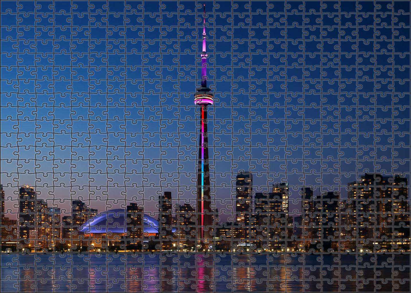 Cn Tower Toronto Canada  Recognized By 7365 Globally As An Engineering Marvel Puzzle Challenge