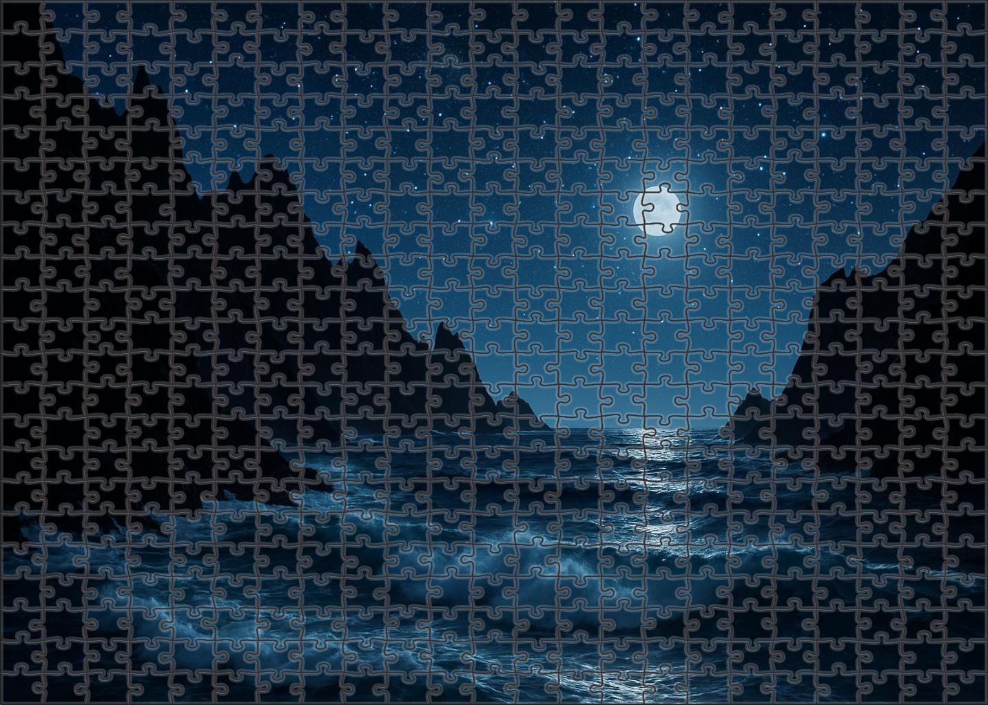 Midnight Ocean Headlands Puzzle Collection