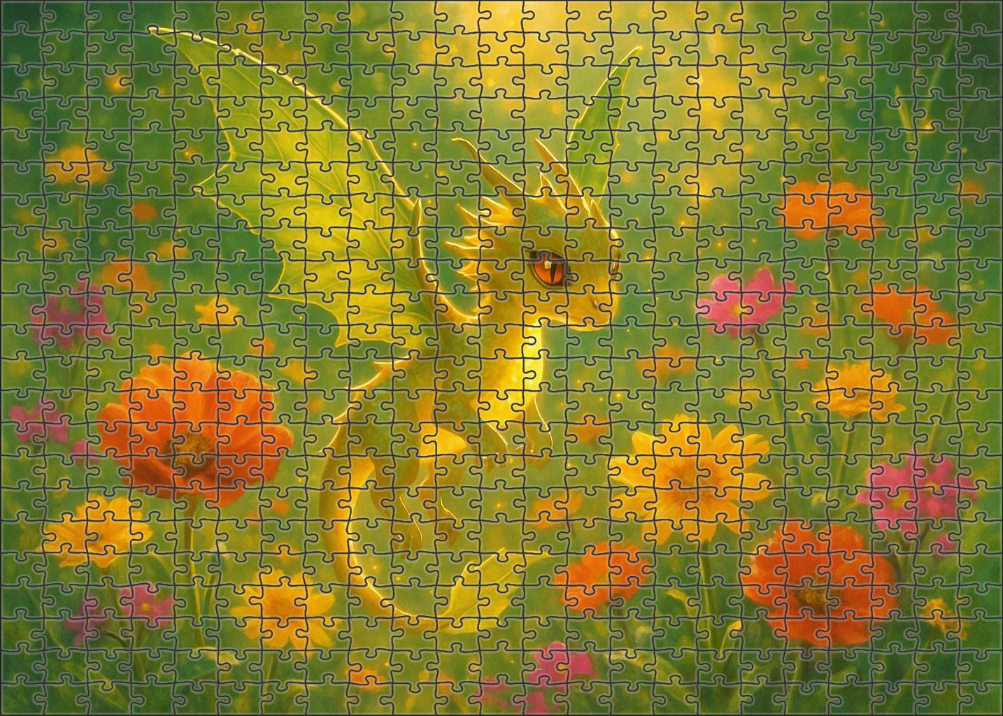 Luminous Fae Drake 100 Piece Puzzle