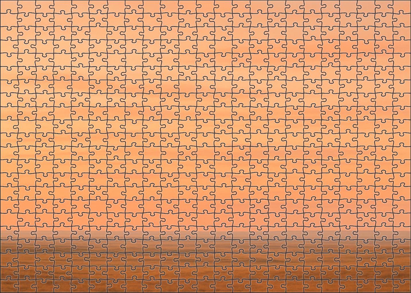 Peachy Cloud Veil 500 Piece Puzzle